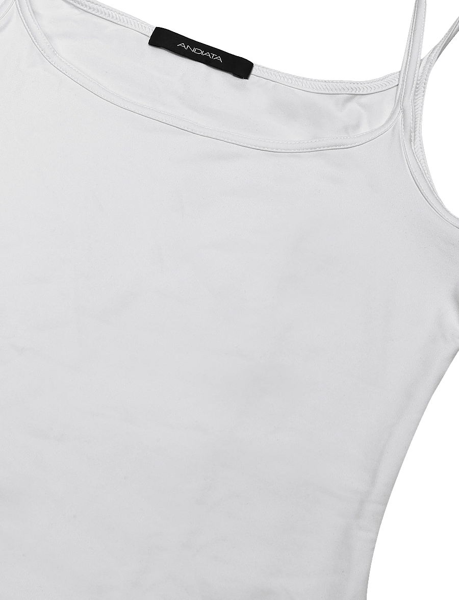 Andiata - Mischa 2 Top - varrukateta topid - chalk white - 2