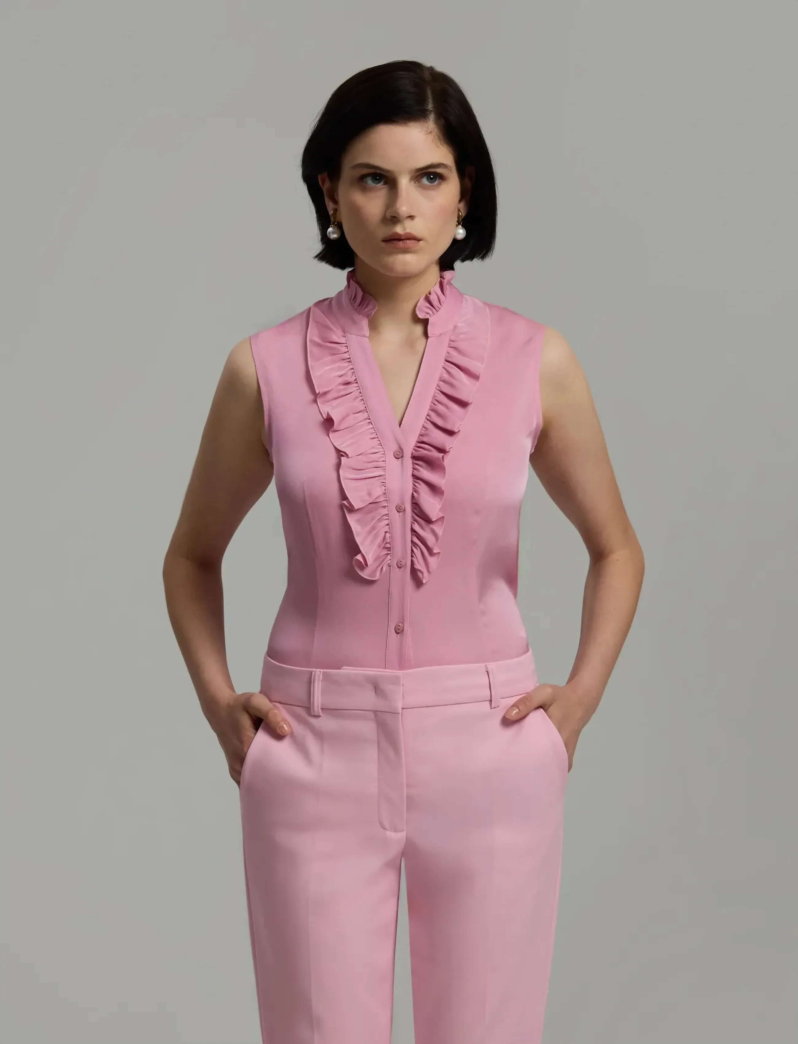 Andiata Umika 1 - Blusar & Skjortor - PEONY PINK / pink/rose