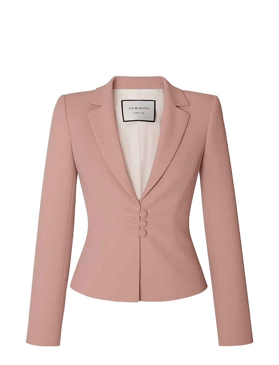 Andiata - Fiola blazer - enkelknäppta kavajer - hazy pink - 1