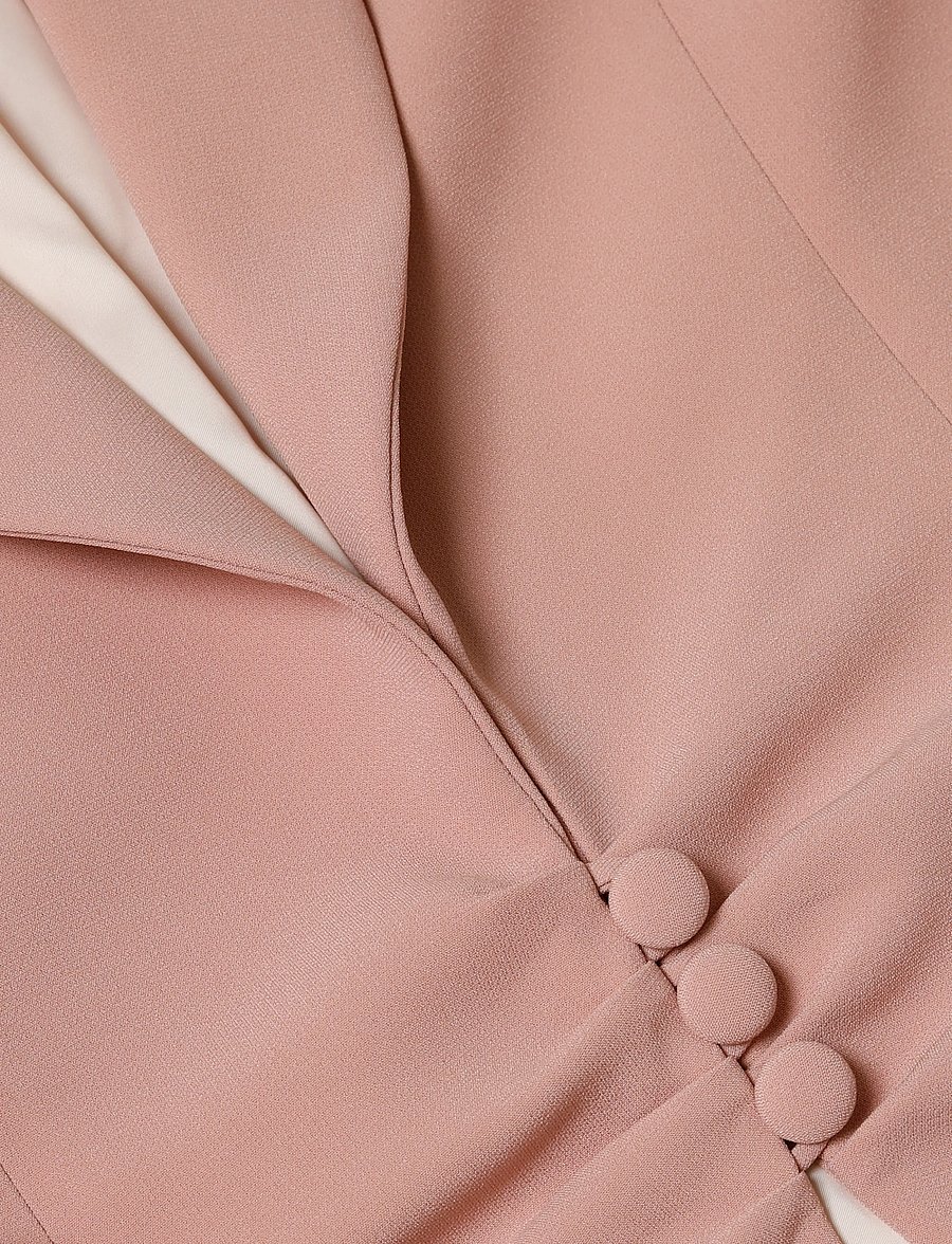 Andiata - Fiola blazer - enkelknäppta kavajer - hazy pink - 2