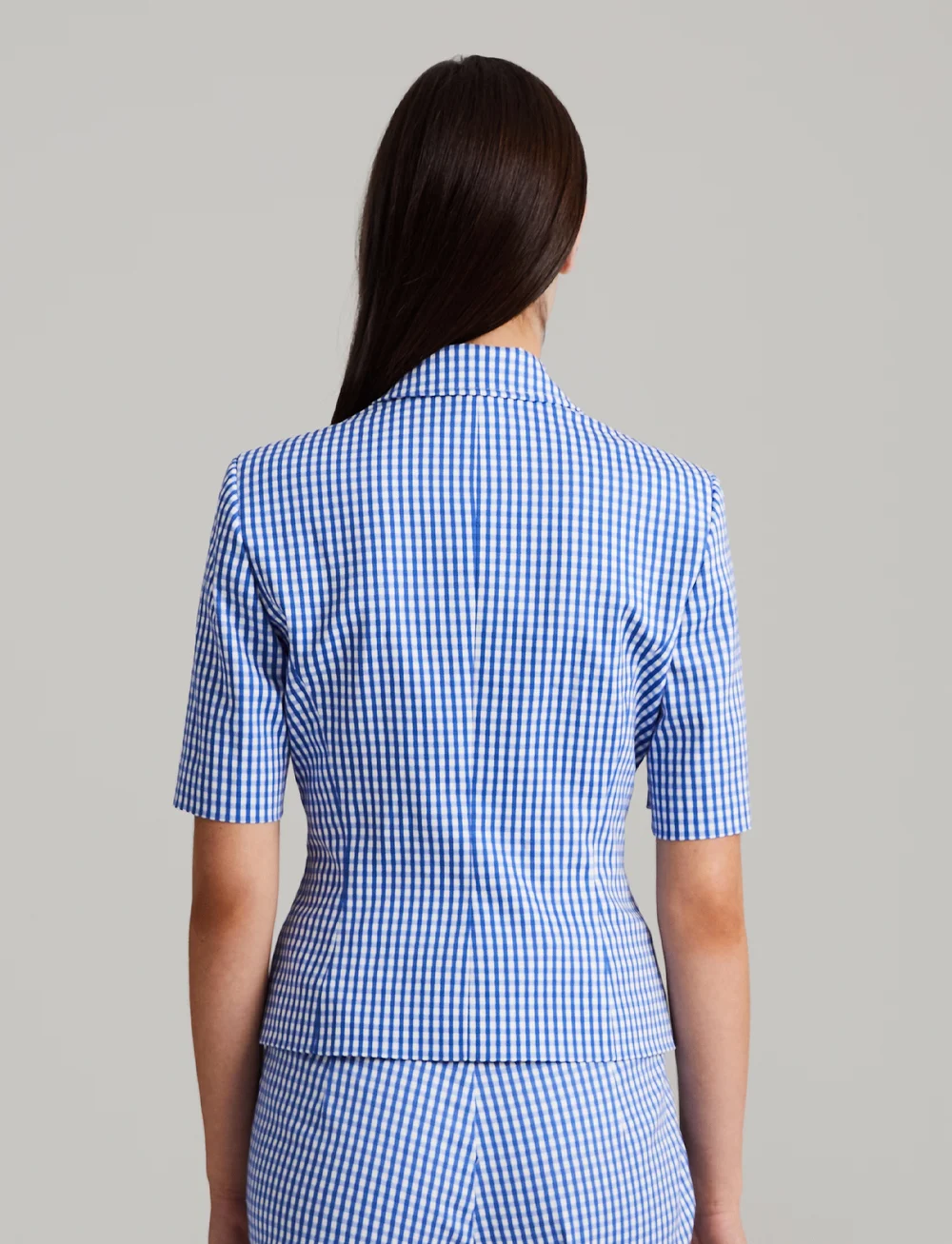 Andiata - Juni - einreihige blazer - classic gingham - 4