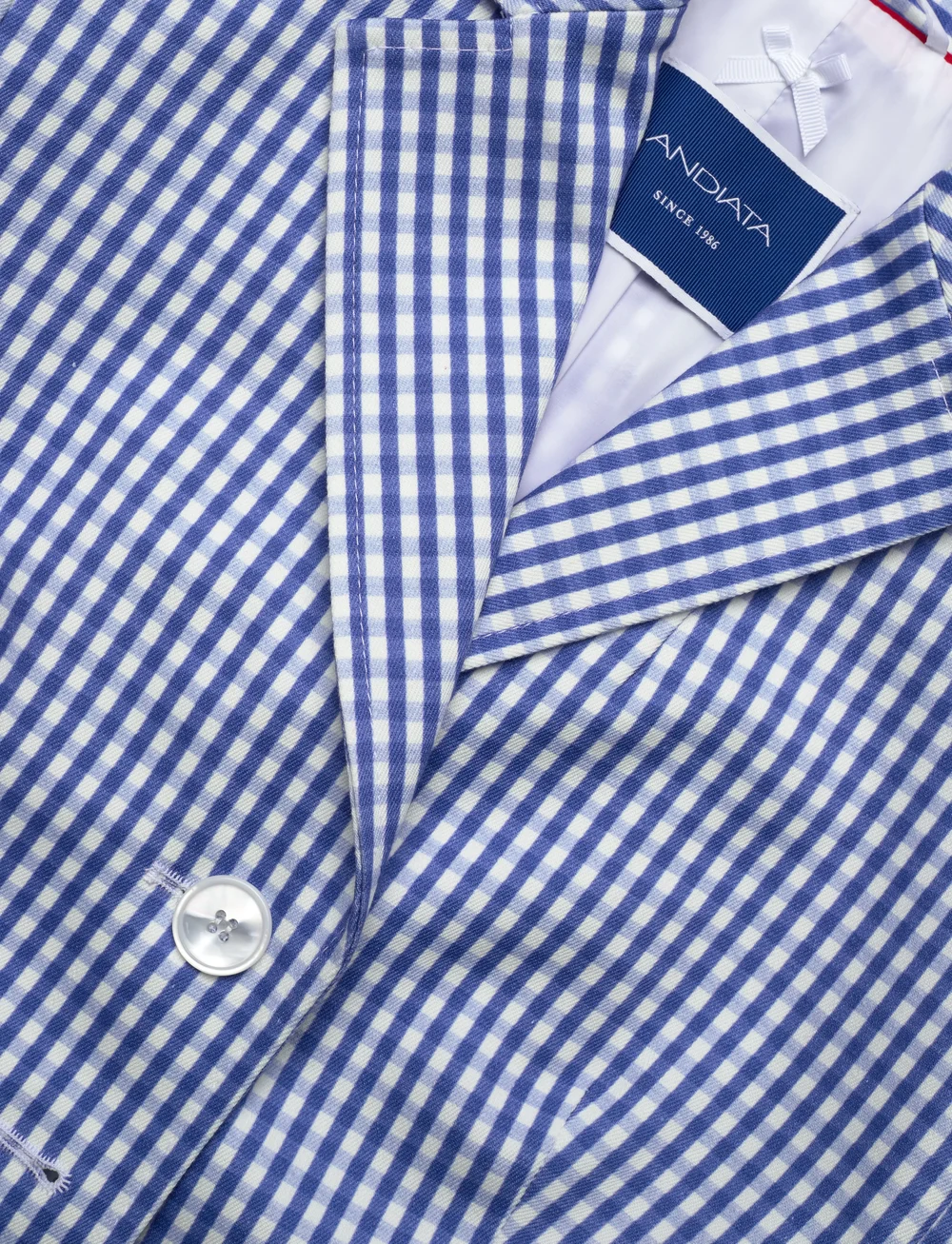 Andiata - Juni - enkelknäppta kavajer - classic gingham - 5