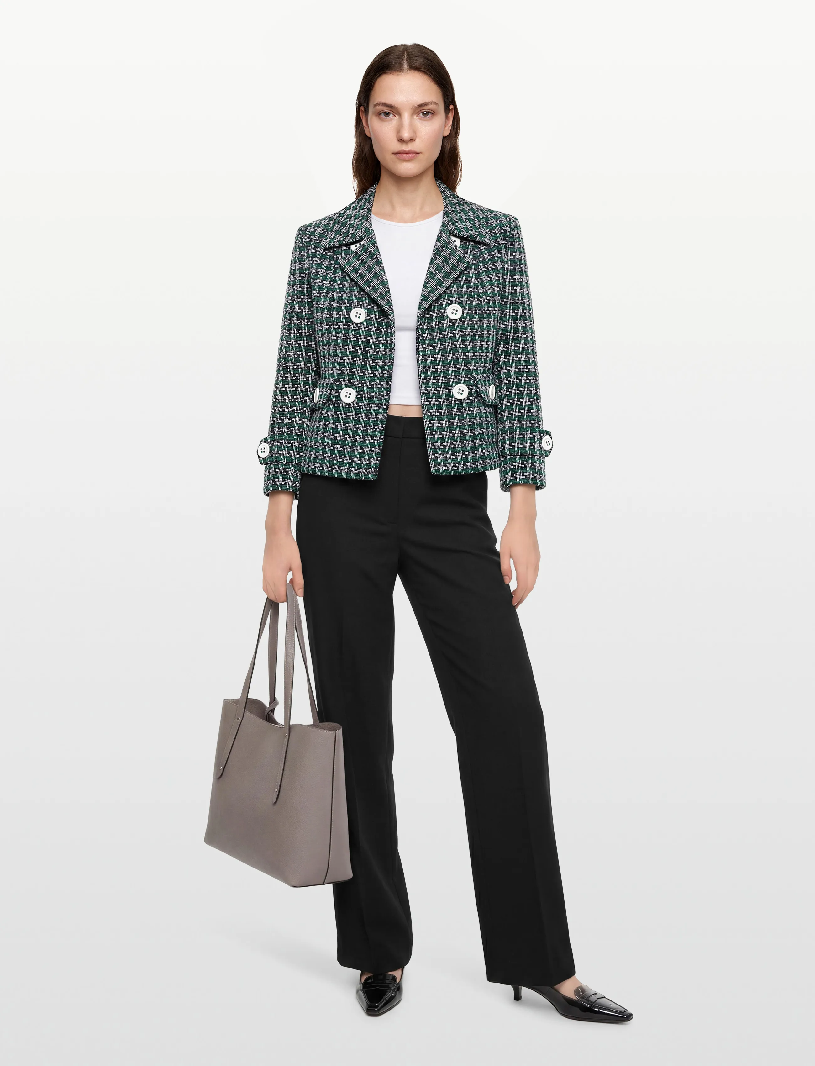 Andiata Glynn, 42, Navy, Designere > Cropped Blazere, Dame