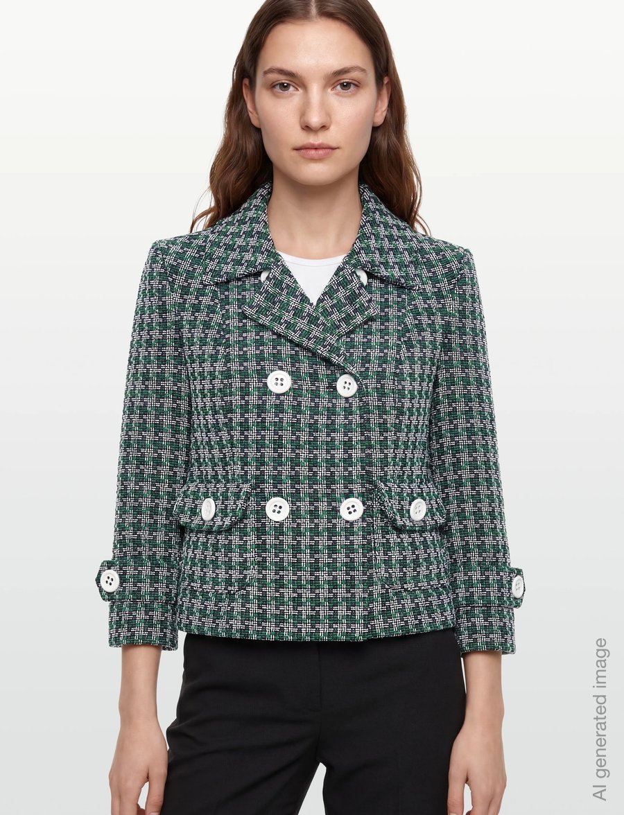 Andiata - Glynn - cropped-blazer - navy checks - 4
