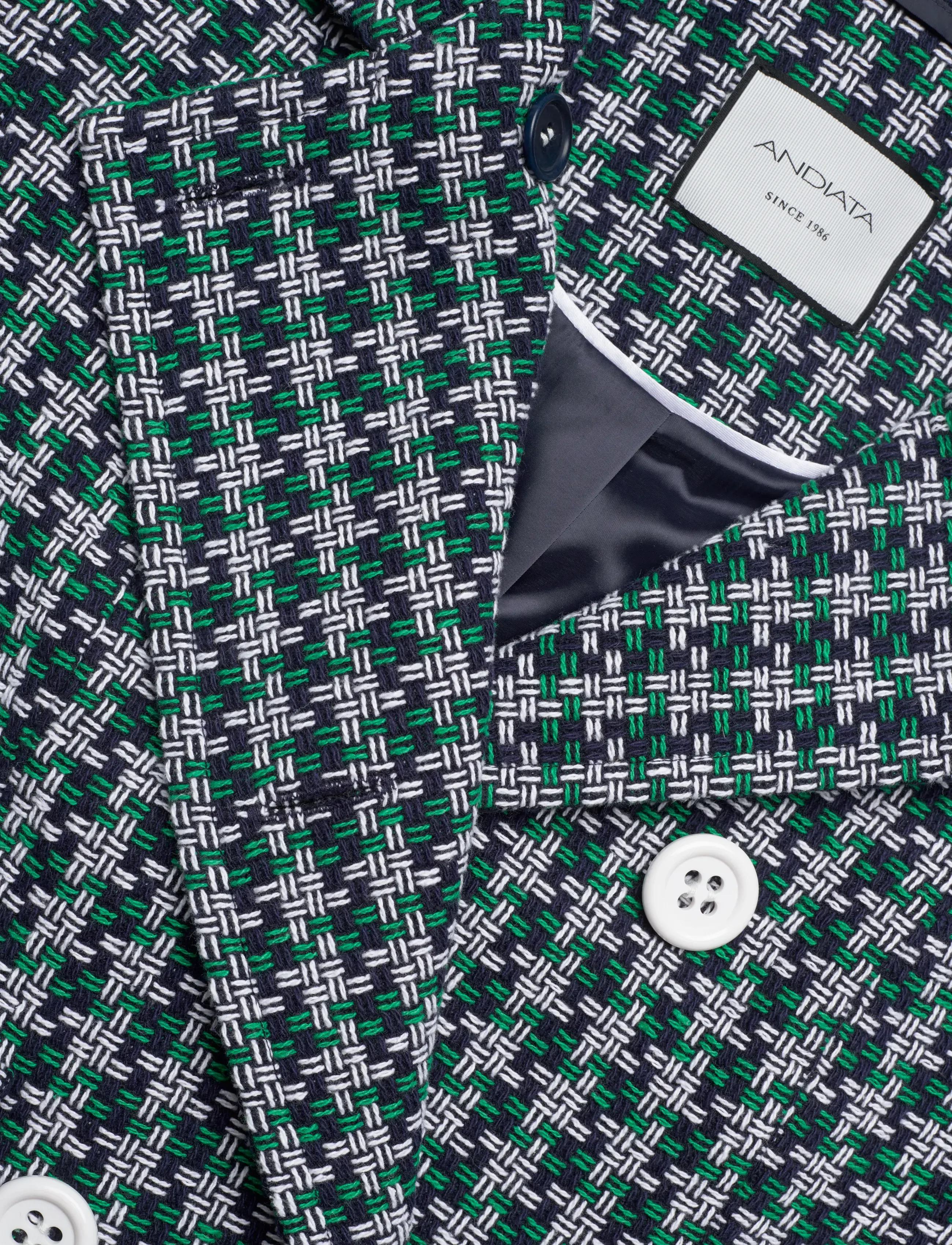 Andiata - Glynn - blazers courts - navy checks - 3