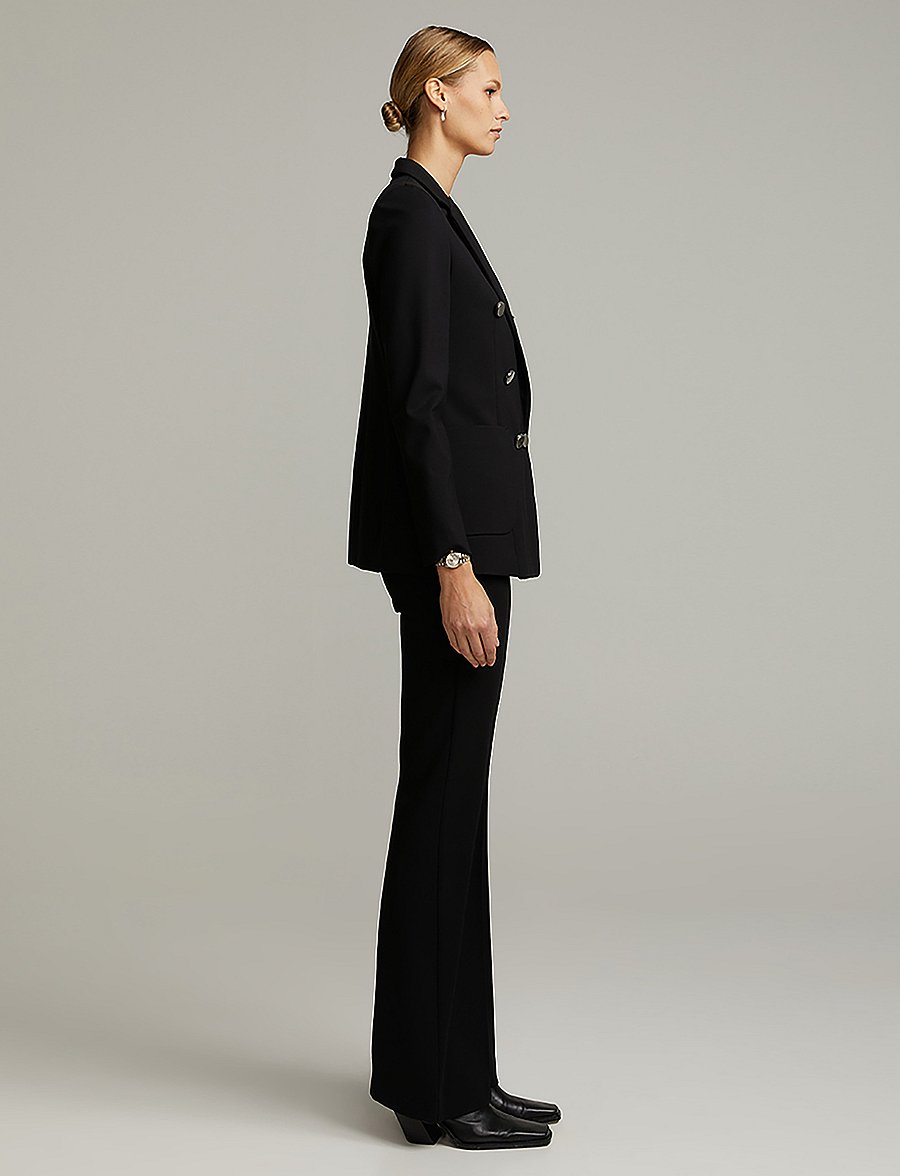 Andiata - Jenner Jersey Blazer - dobbeltradede blazere - black - 3