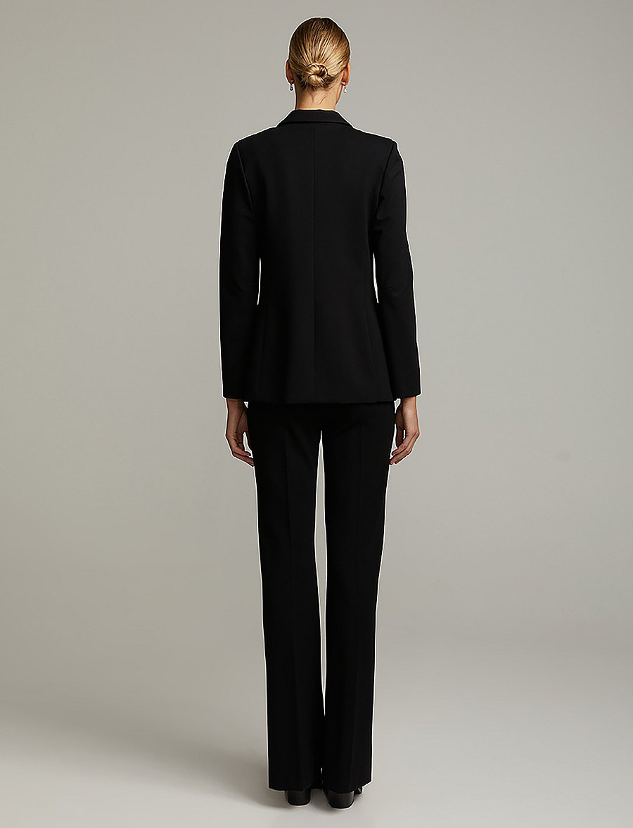 Andiata - Jenner Jersey Blazer - dobbeltradede blazere - black - 4