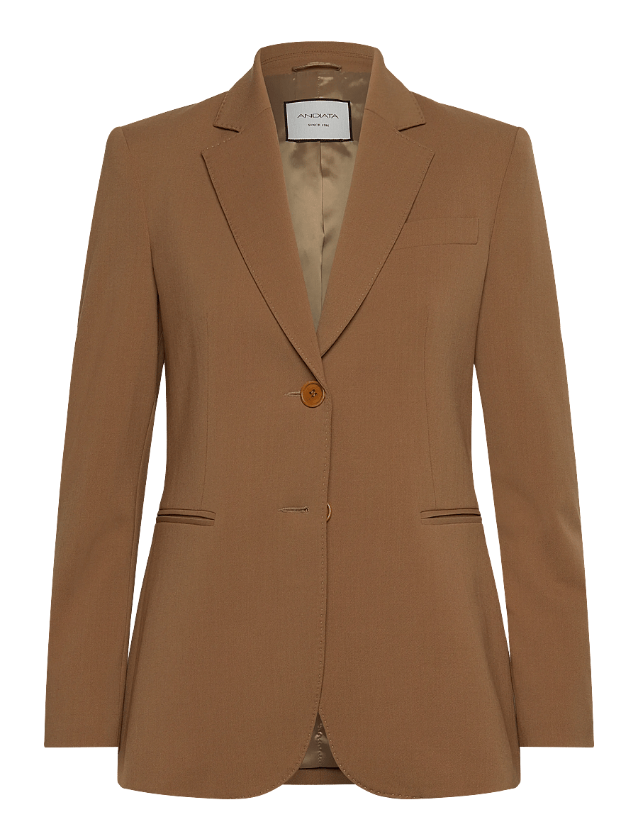 Andiata - Brette - einreihige blazer - camel - 1