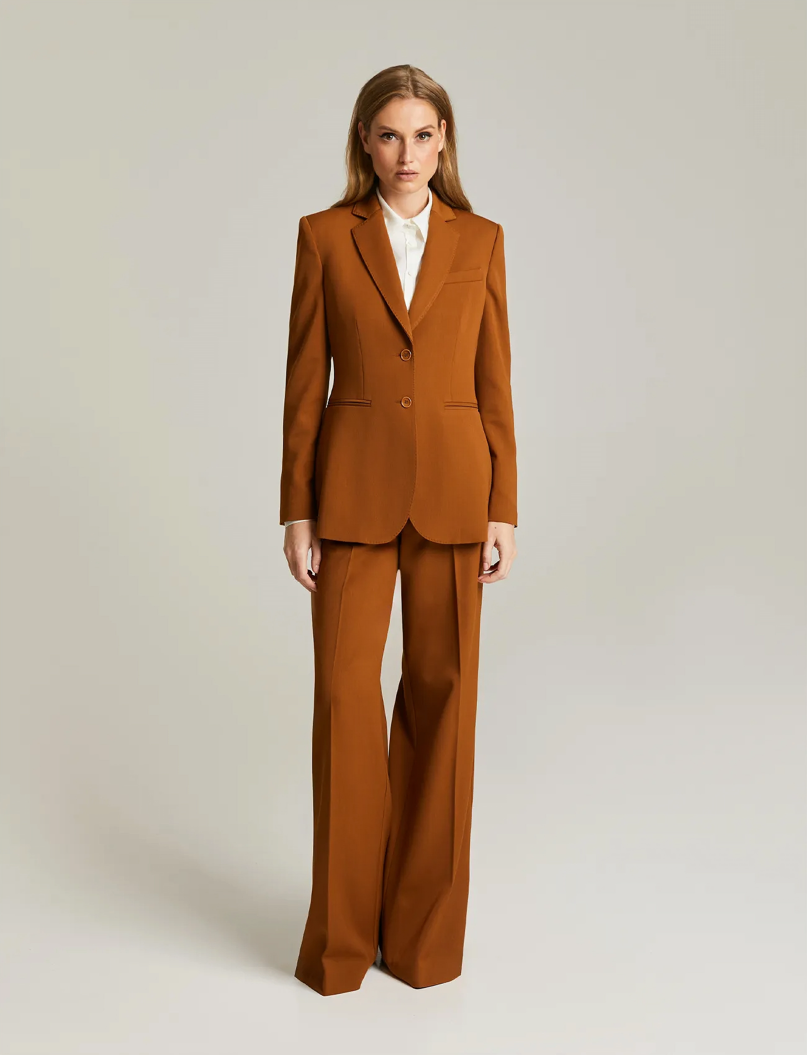 Andiata Brette, Enkeltradet Blazer, Brun, Str: 34