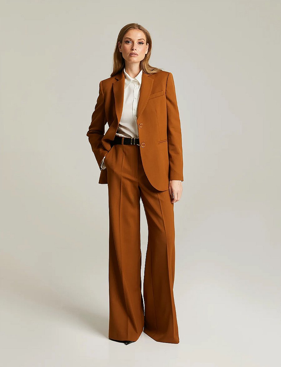 Andiata - Brette - einreihige blazer - camel - 3