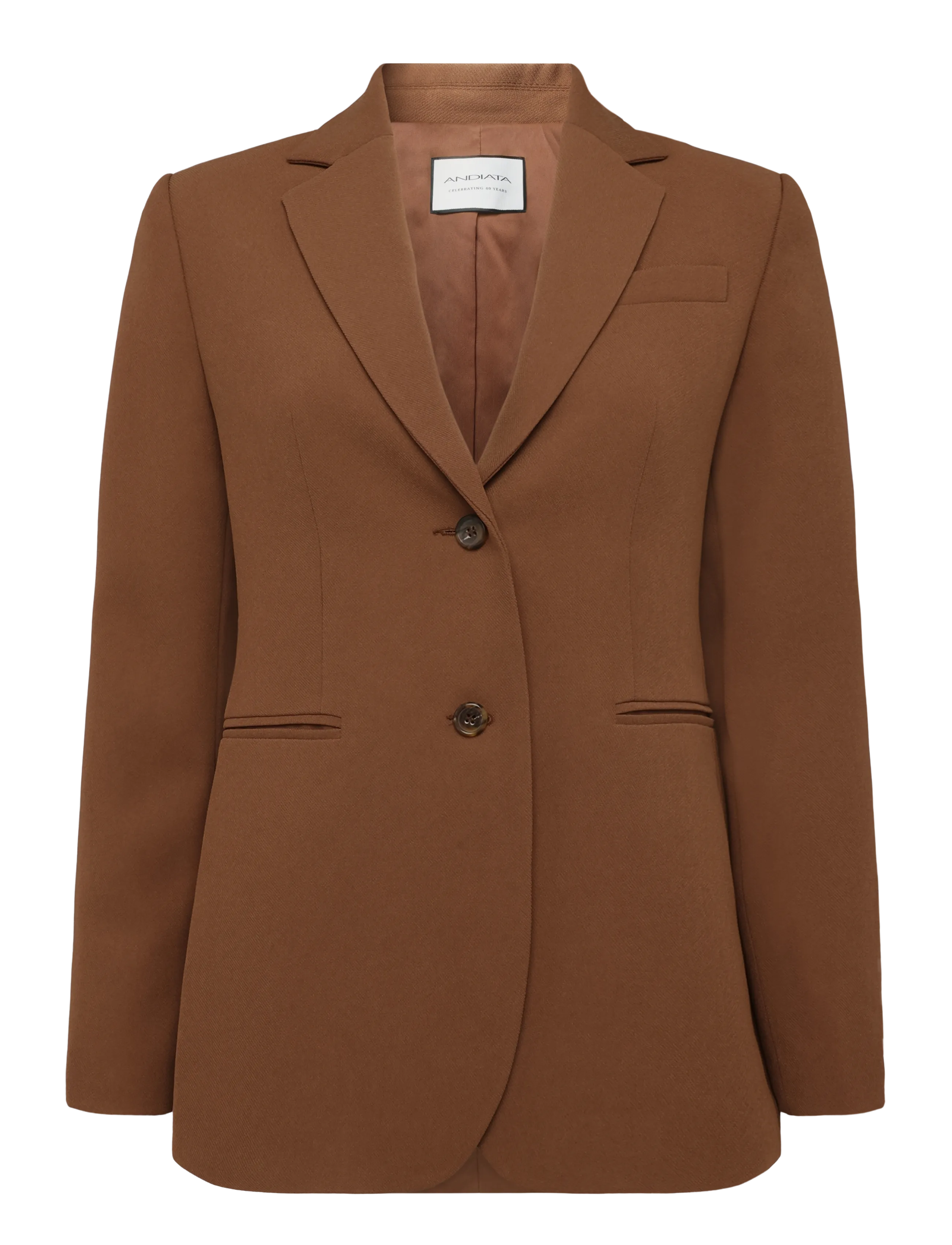 Andiata Brette blazer - Single breasted blazers - CINNAMON / brown