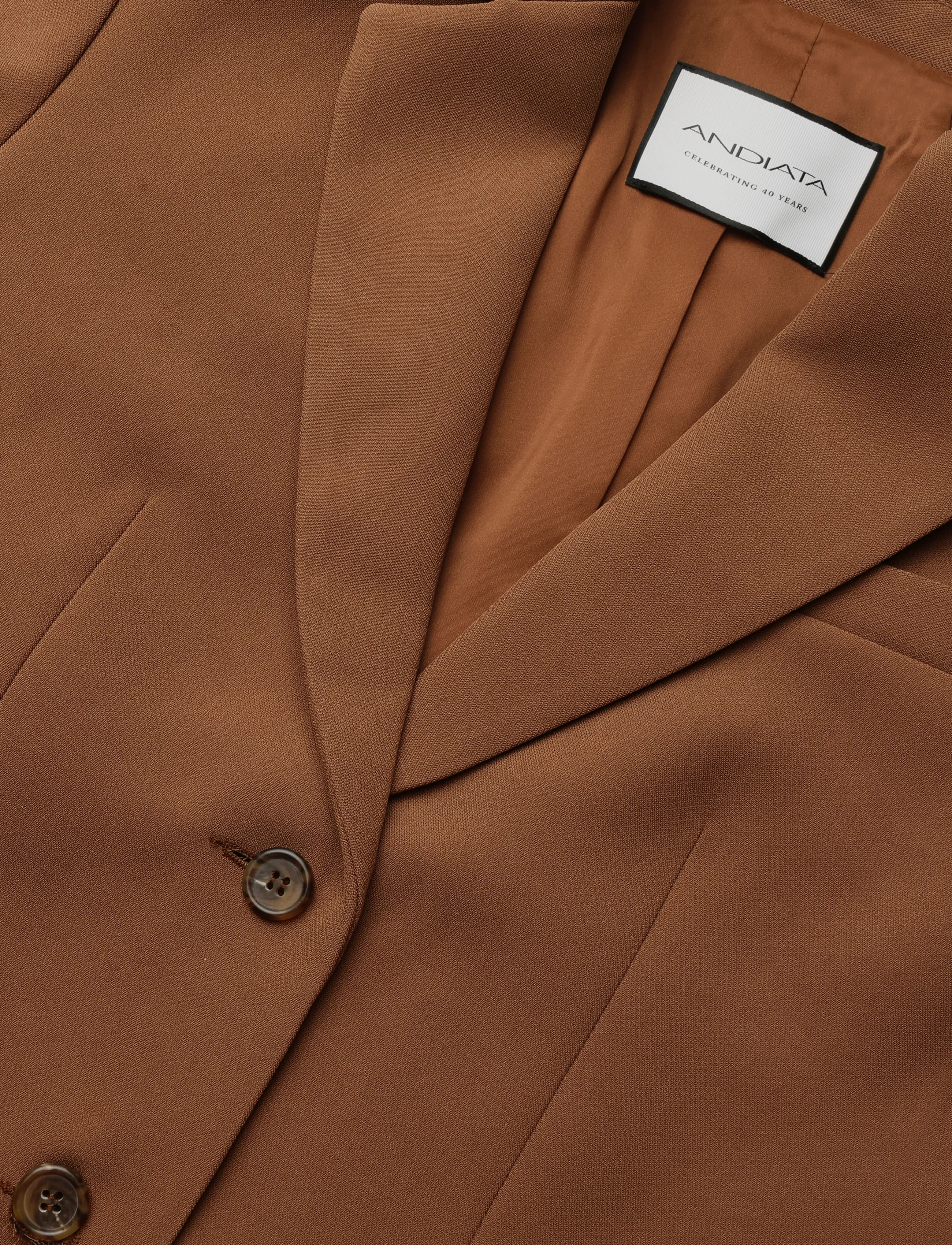 Andiata - Brette blazer - single breasted blazers - cinnamon - 2