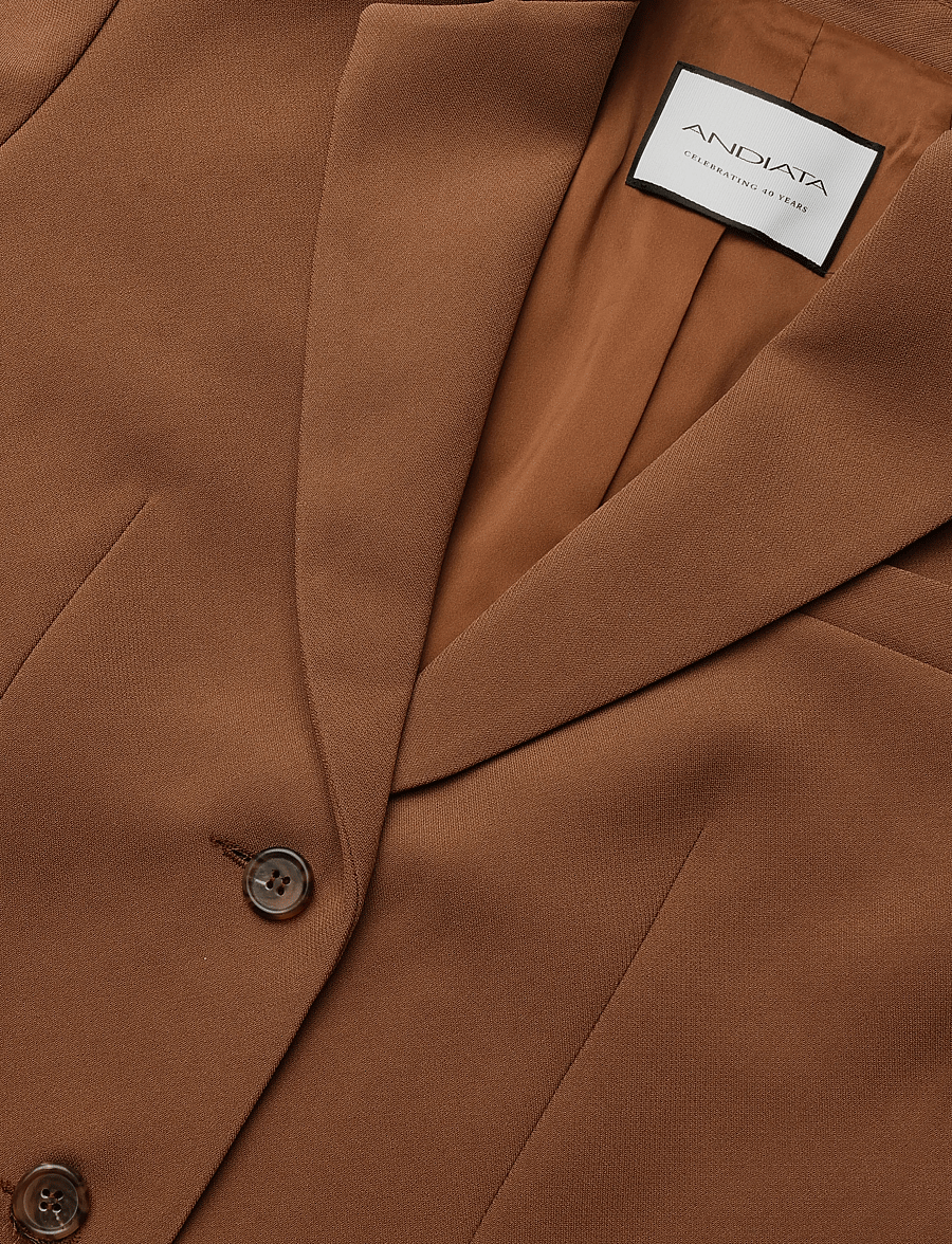 Andiata - Brette blazer - single breasted blazers - cinnamon - 2