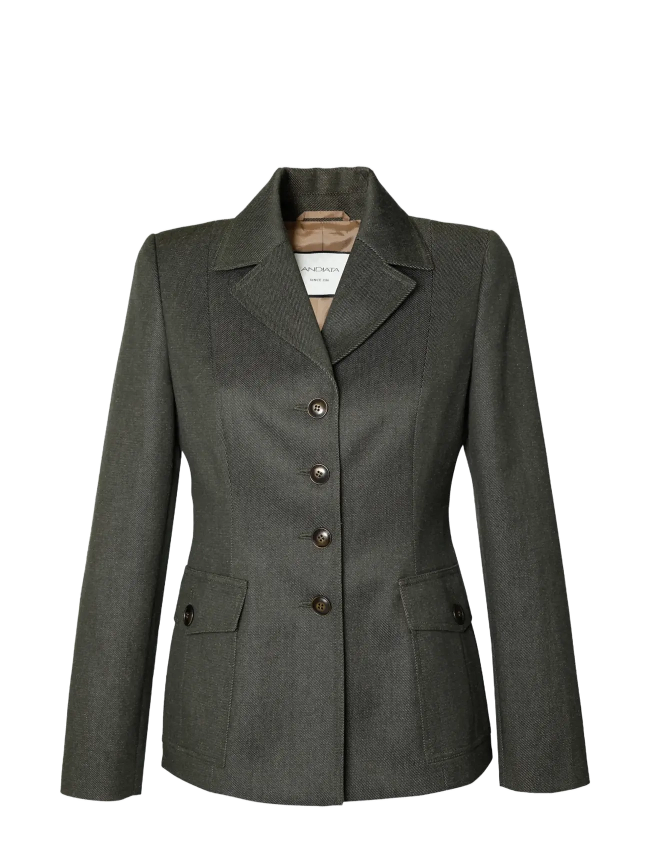 Andiata Letya blazer - Kollektioner - DARK OLIVE / khaki/green