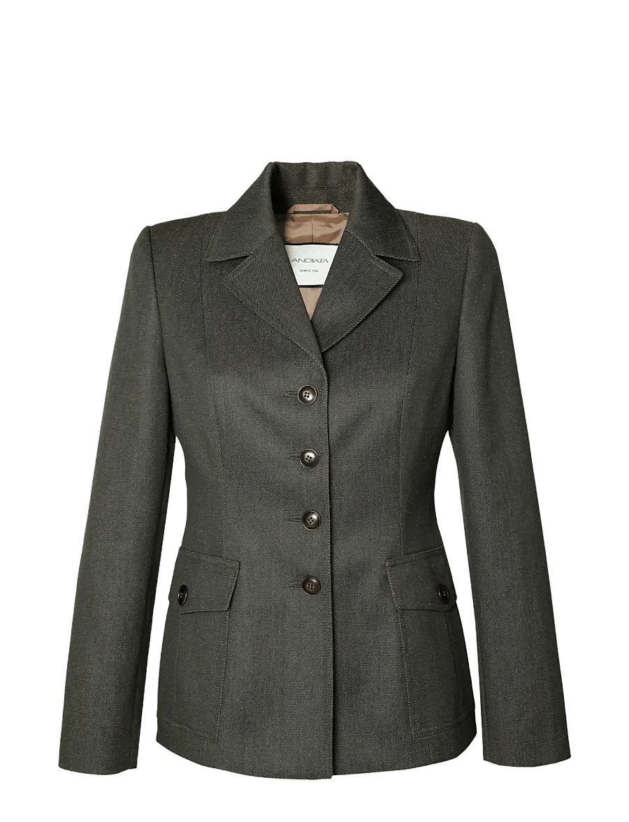Andiata - Letya blazer - enkelknäppta kavajer - dark olive - 1