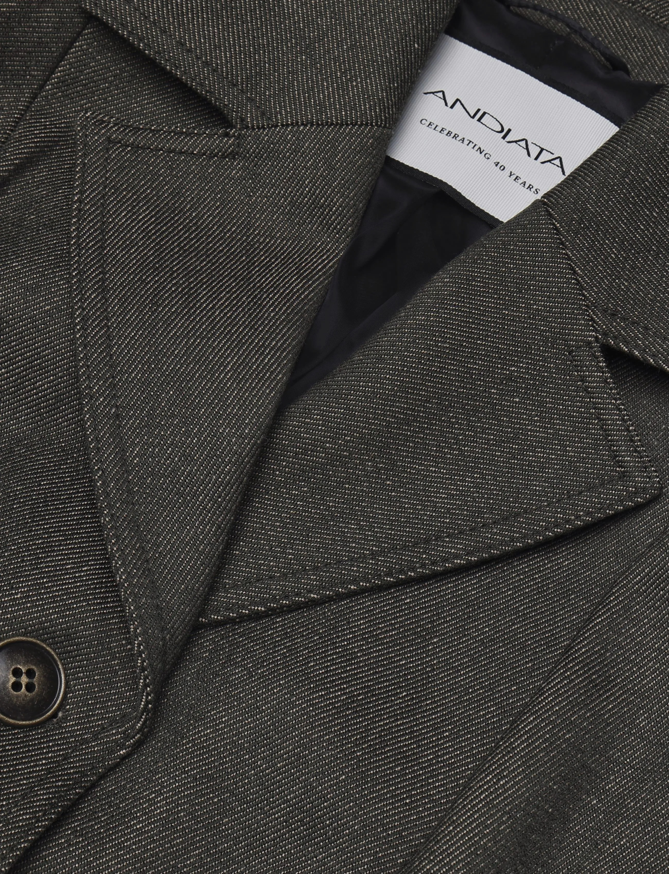 Andiata - Letya blazer - Üherealised pintsakud - dark olive - 3