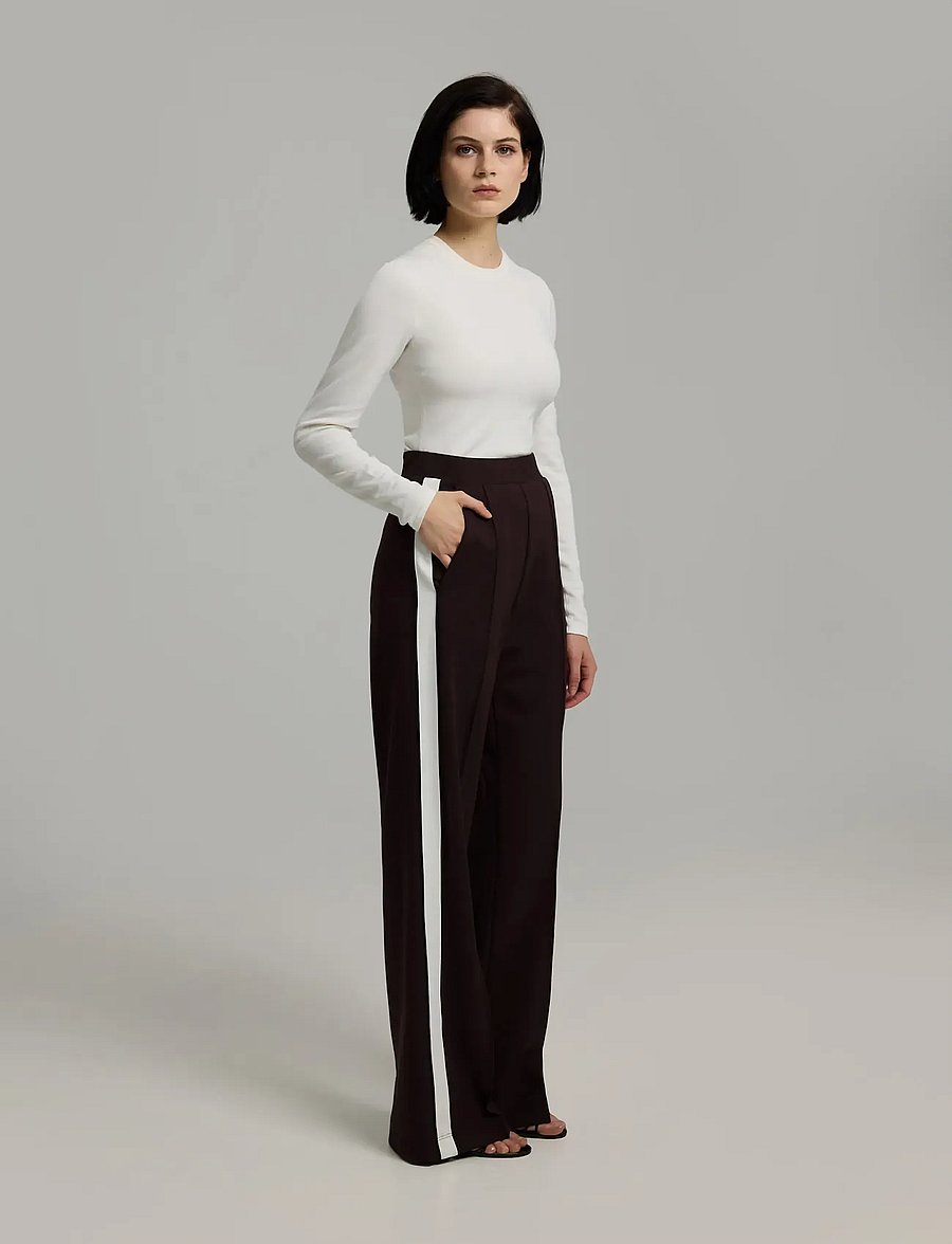 Andiata - Marly - wide leg trousers - mocha - 5