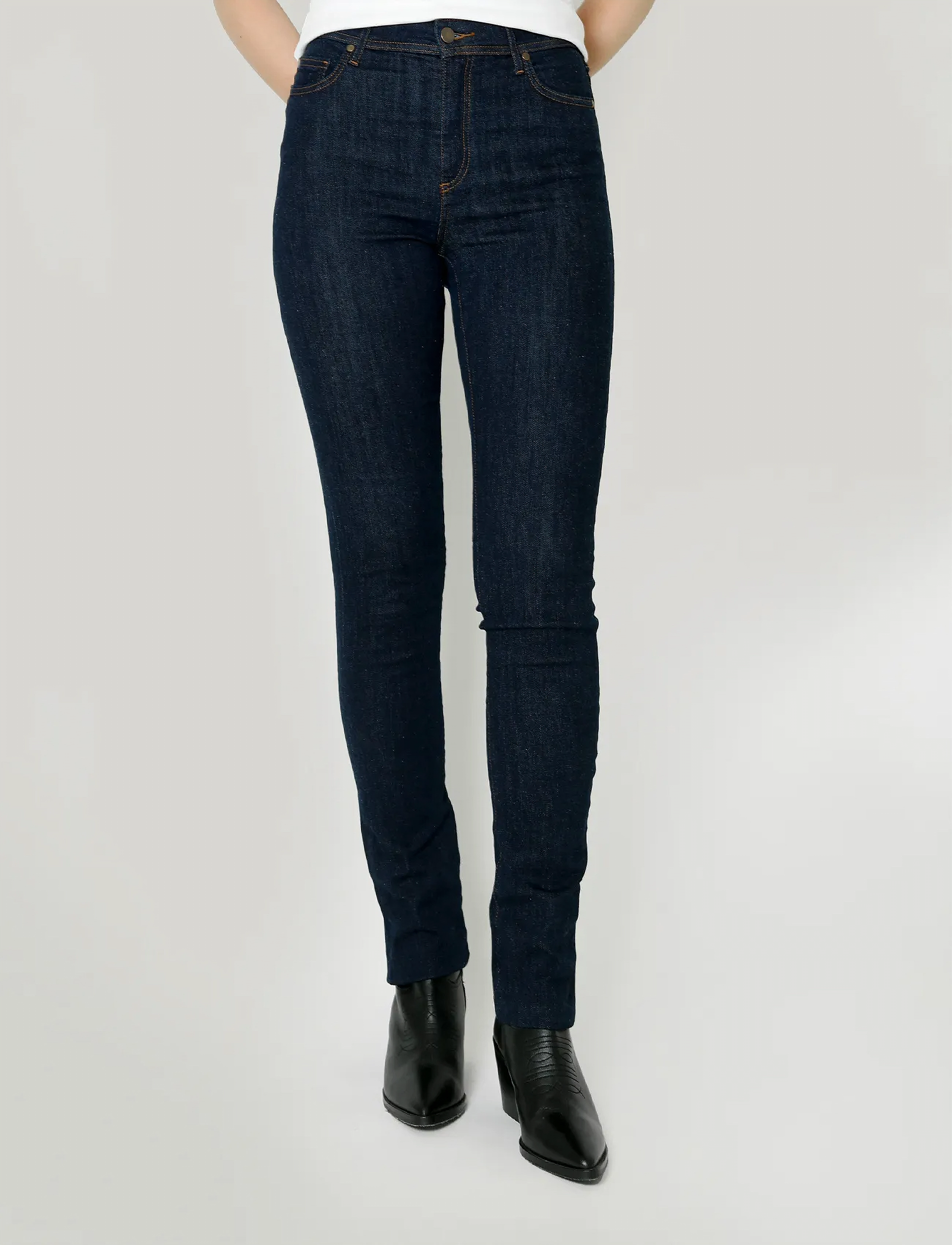 Andiata Cara Jeans, 34, Navy, Jeans > Lige-Almindelige, Dame