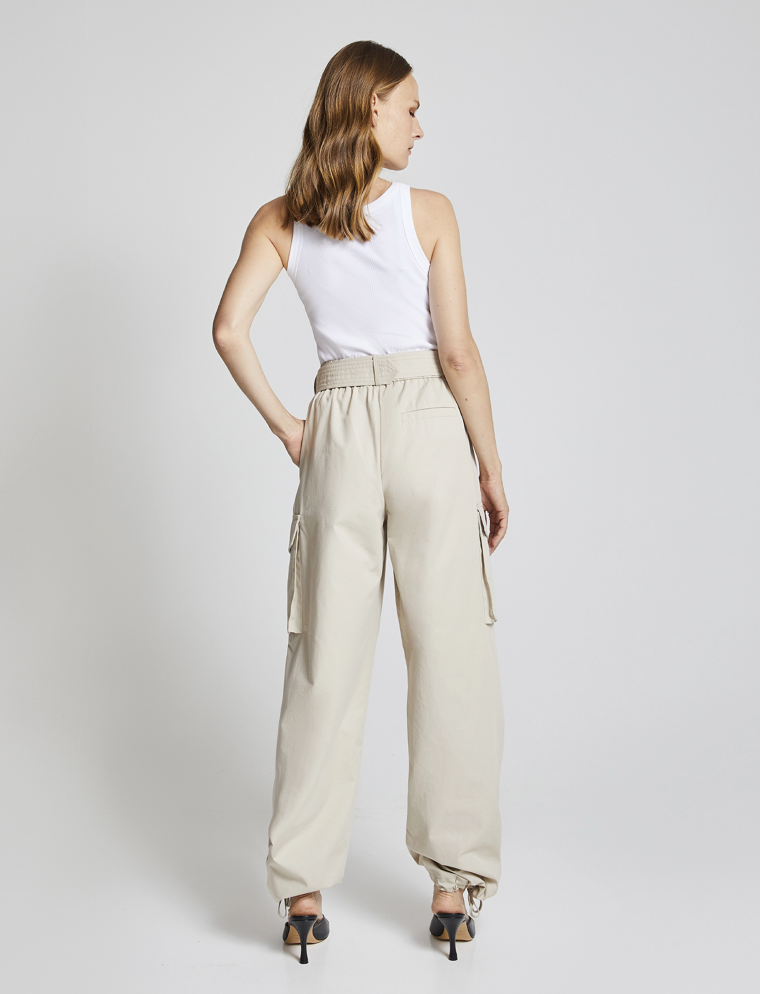 Andiata - Shiri Cargo Pants - champagne beige - 5