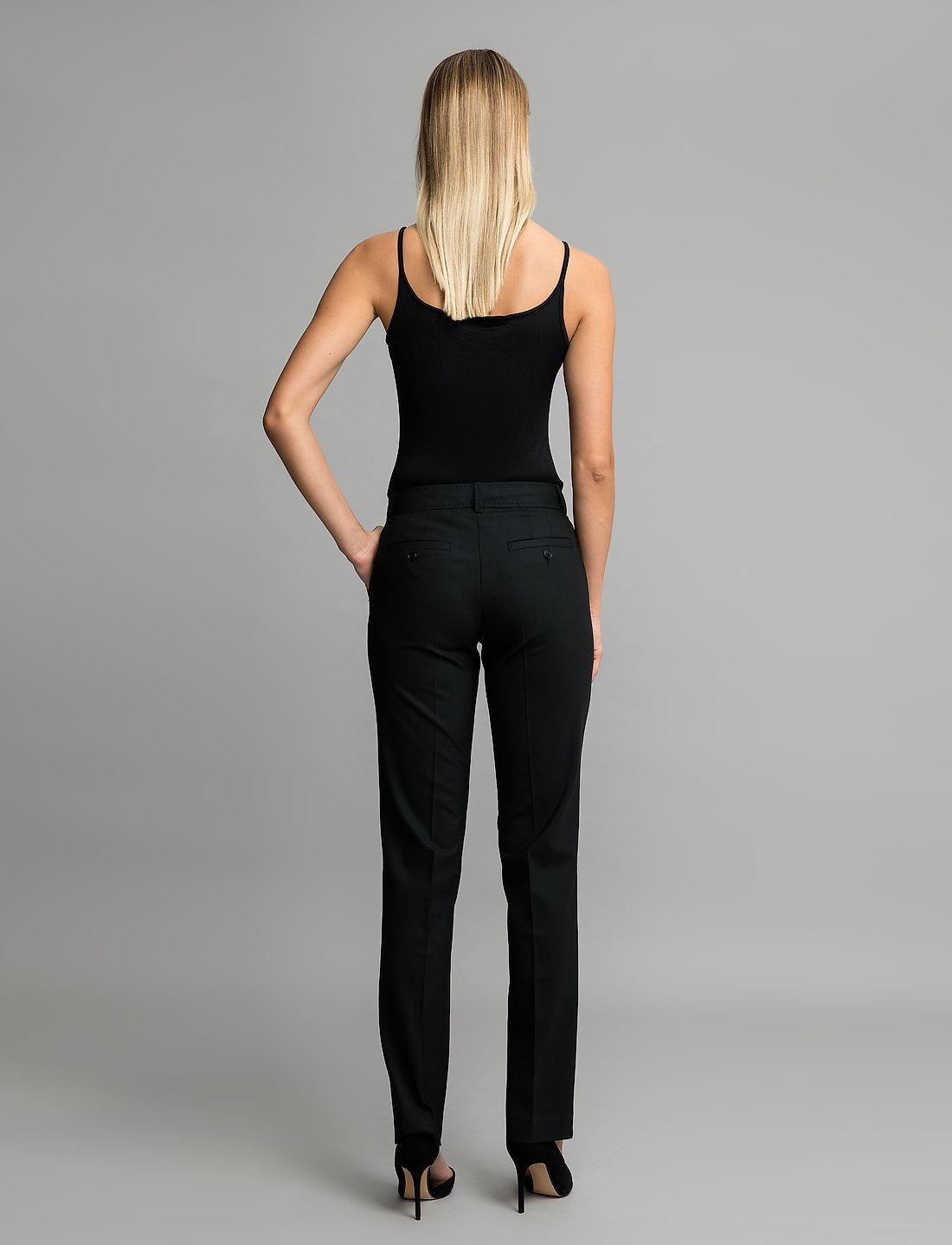 Andiata - Sanna 2 Trousers - kostymbyxor - black - 4