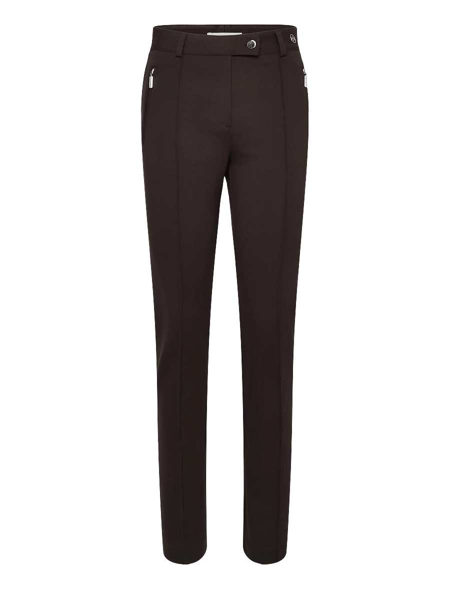 Andiata - Marog trousers - slim fit-byxor - espresso - 1