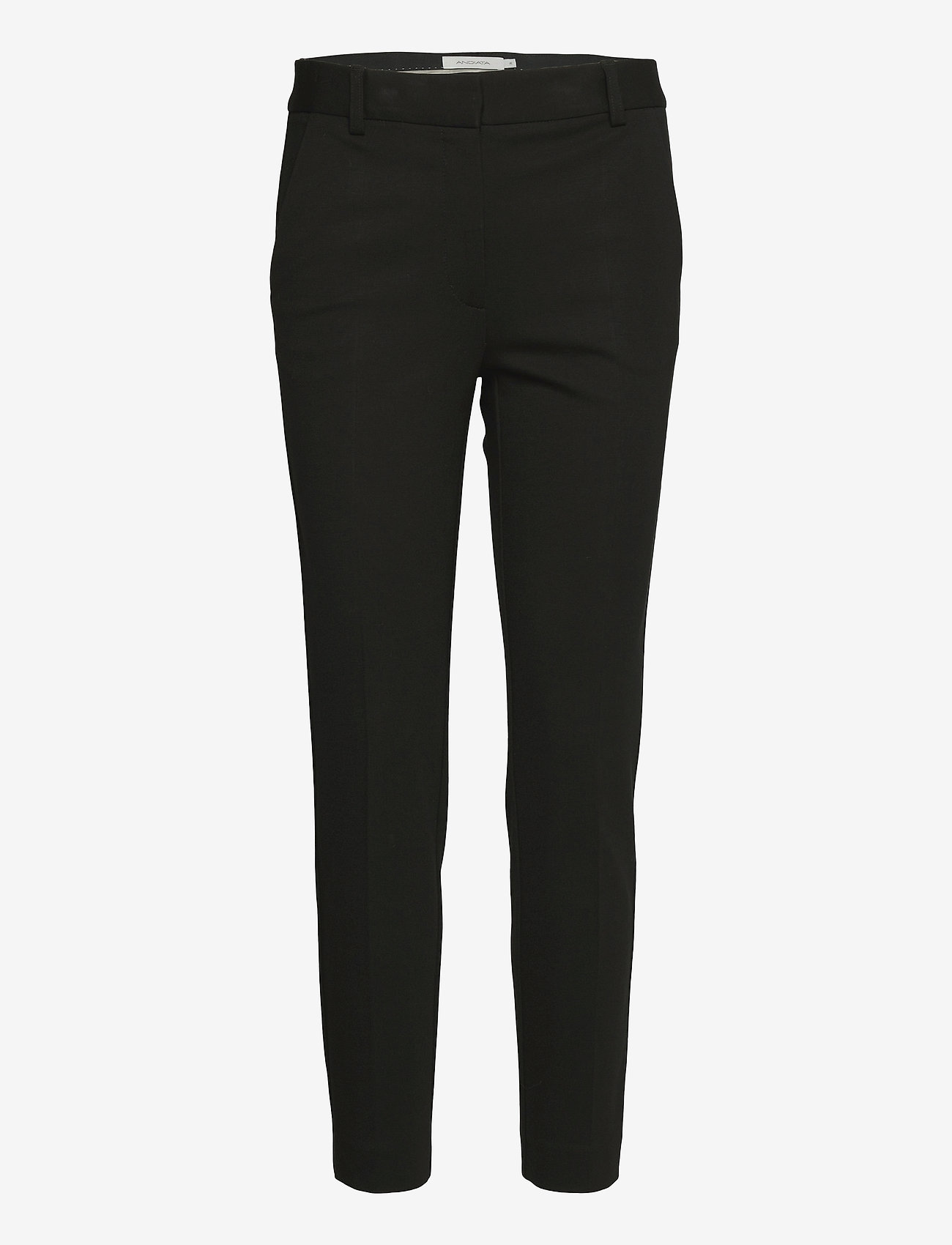Andiata - Jamy Jersey Trousers - slim fit-byxor - black - 1