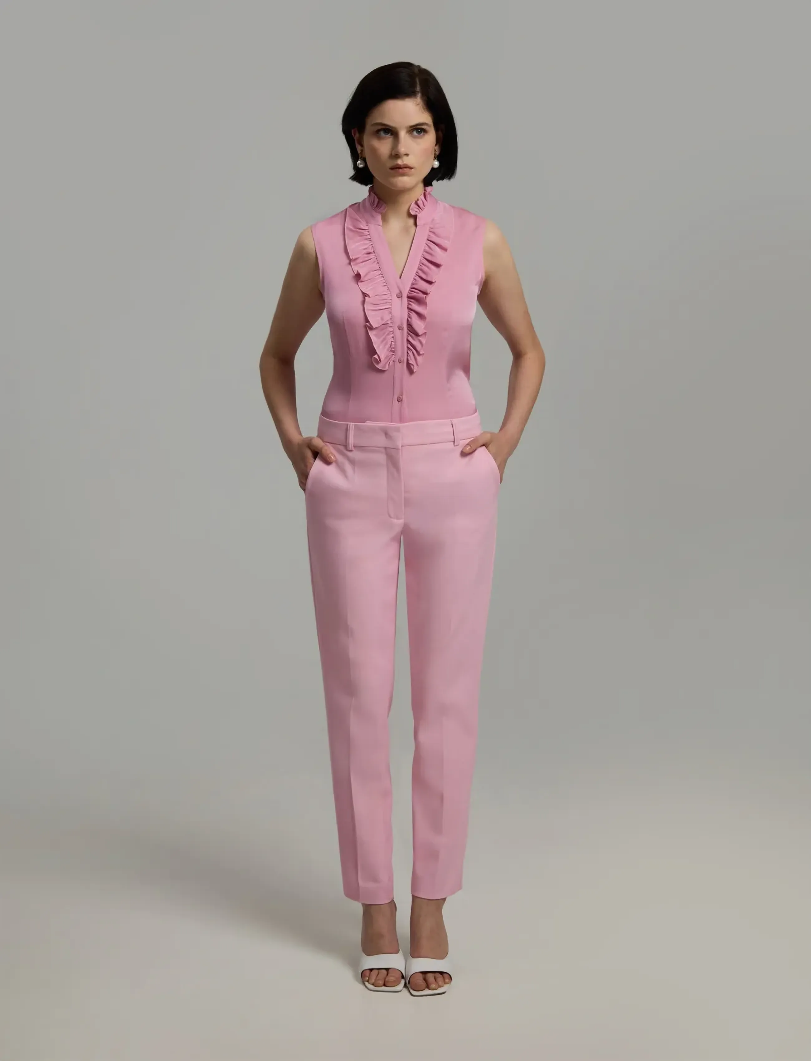 Andiata Jamy - Püksid - PINK PEONY / pink/rose