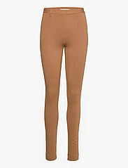 Andiata - Nomi Jersey Pants - trousers with skinny legs - tan beige - 0