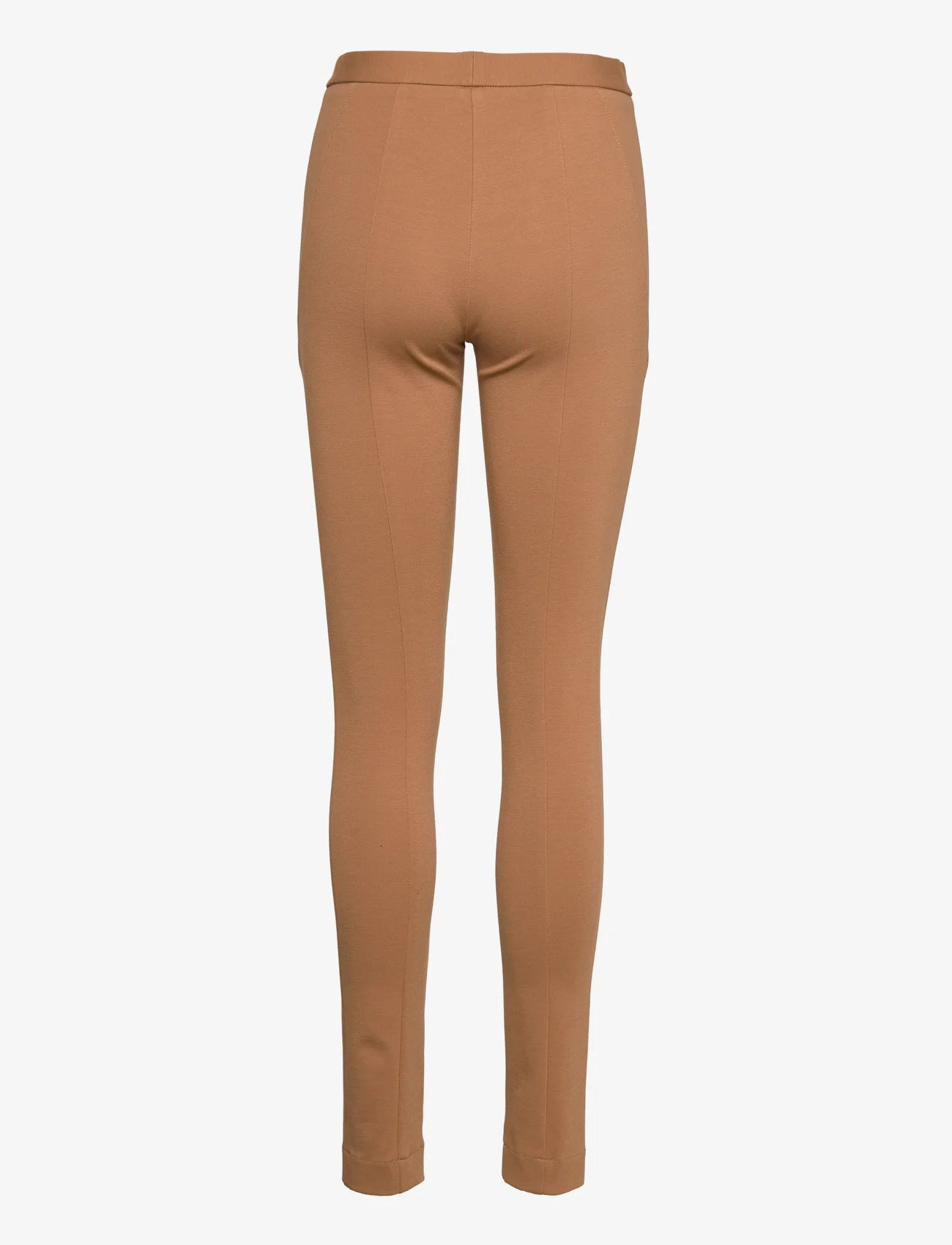Andiata - Nomi Jersey Pants - trousers with skinny legs - tan beige - 1