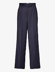 Andiata - Gytta trousers - lietišķā stila bikses - navy blue pinstripe - 0