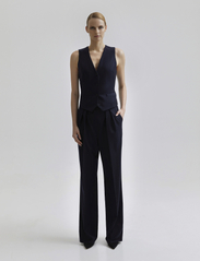Andiata - Gytta trousers - dalykinio stiliaus kelnės - navy blue pinstripe - 2