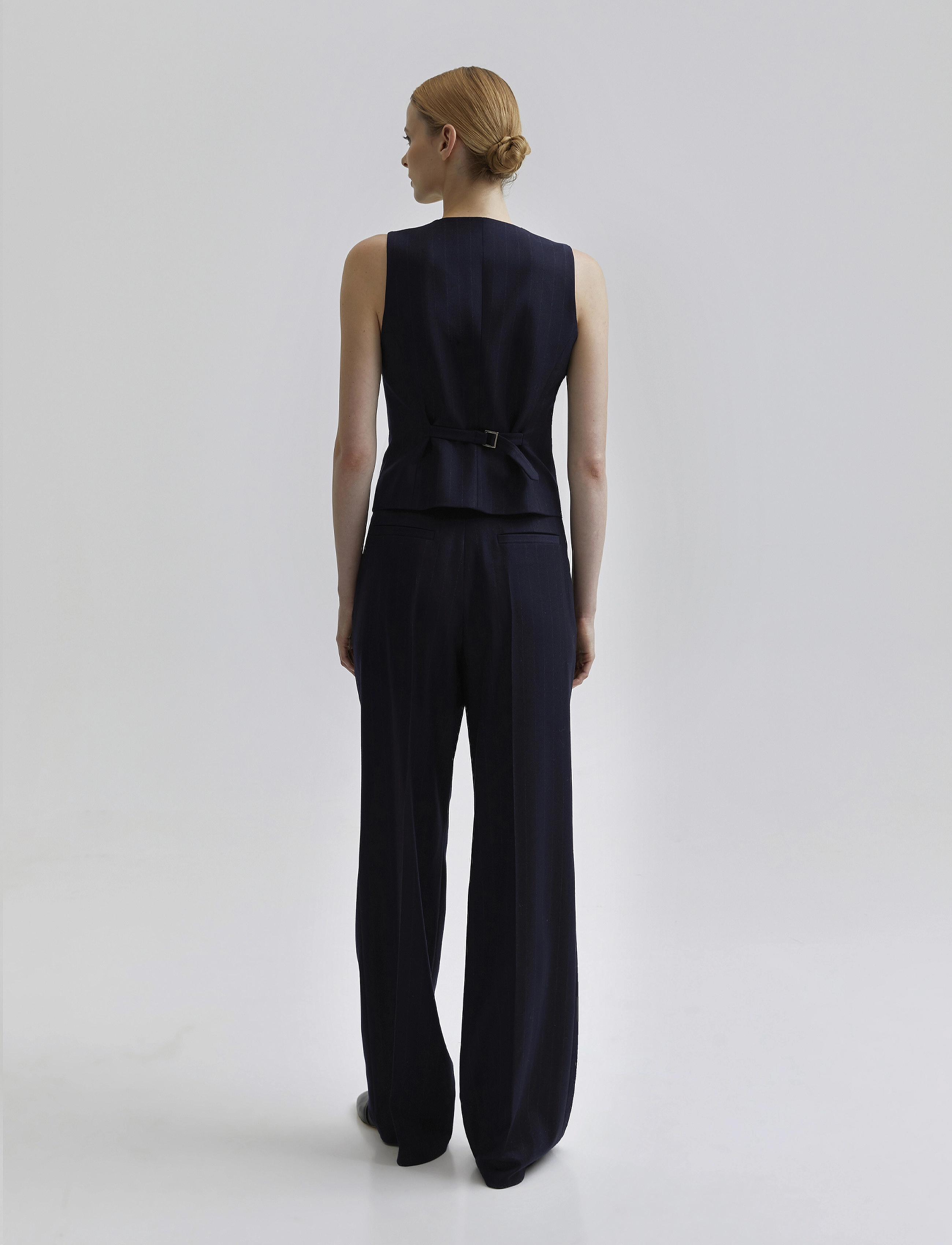 Andiata - Gytta trousers - navy blue pinstripe - 3