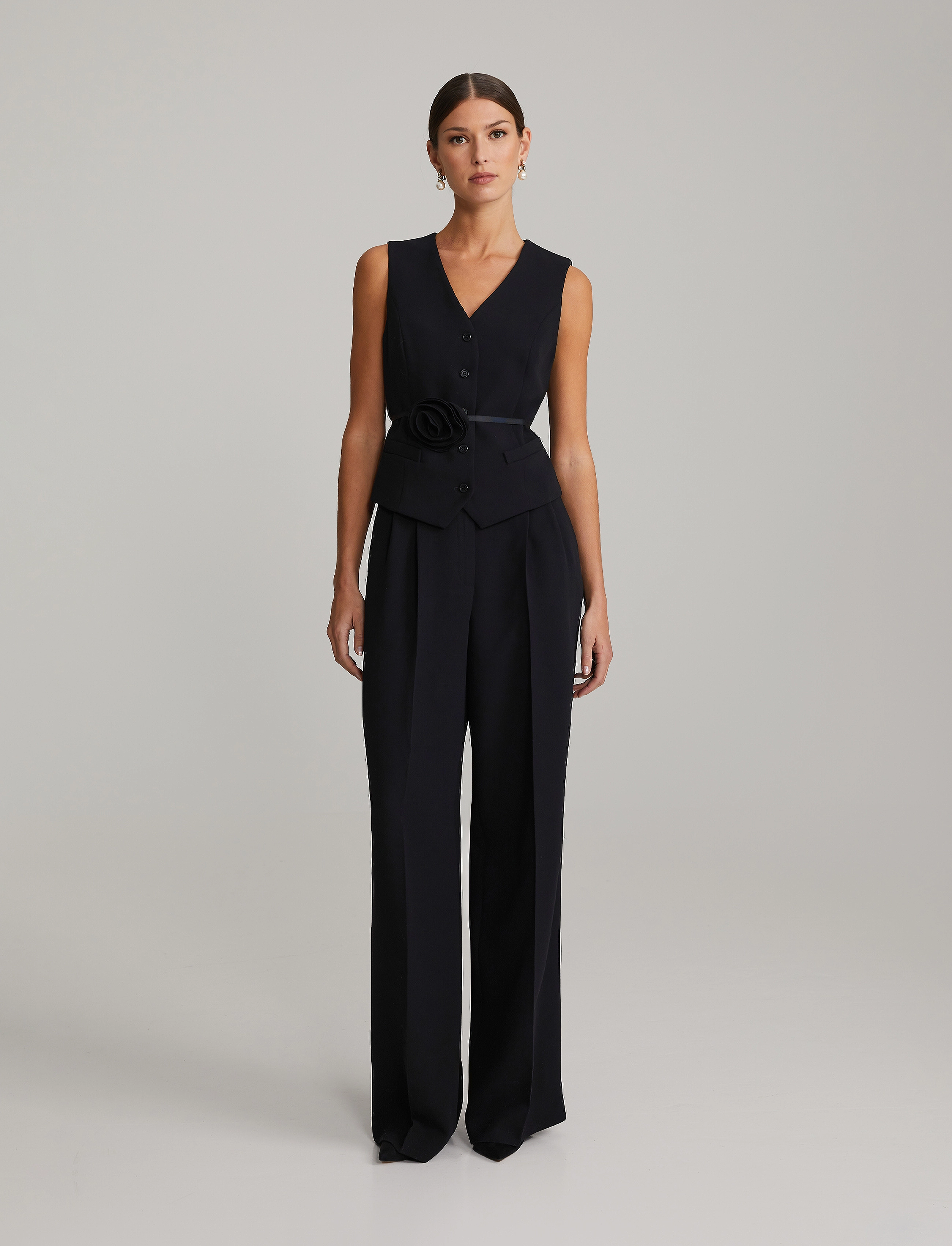 Andiata Gytta, 40, Trousers, Schwarz - Wide Leg, Frauen