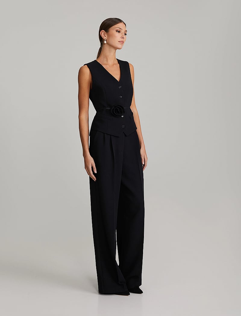 Andiata - Gytta - hosen mit weitem bein - black - 4