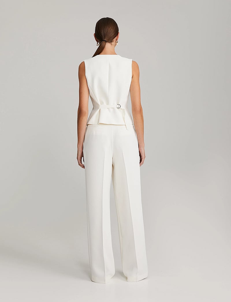 Andiata - Gytta - bukser med brede ben - chalk white - 4