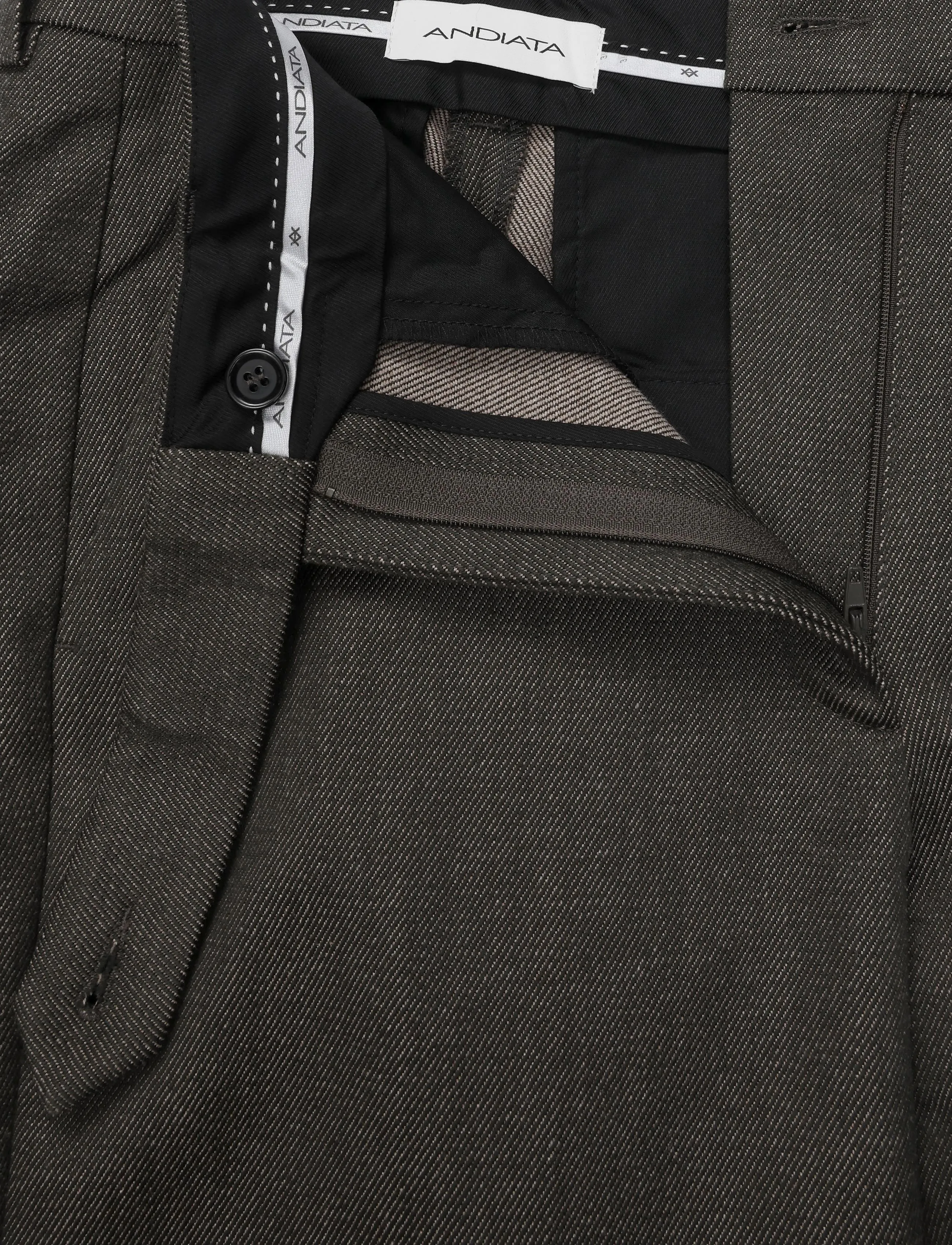 Andiata - Gisella trousers - wide leg trousers - dark olive - 3