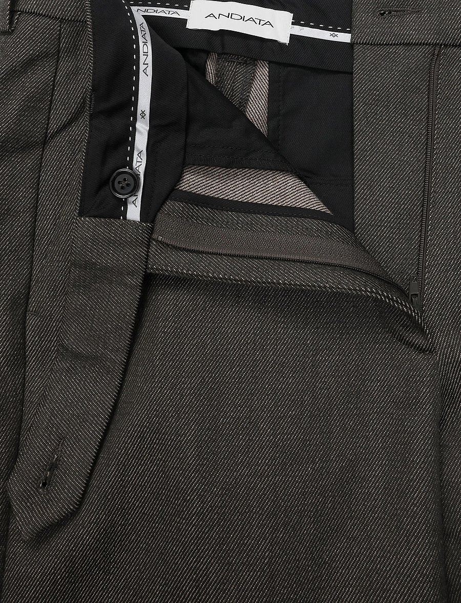 Andiata - Gisella trousers - wide leg trousers - dark olive - 3
