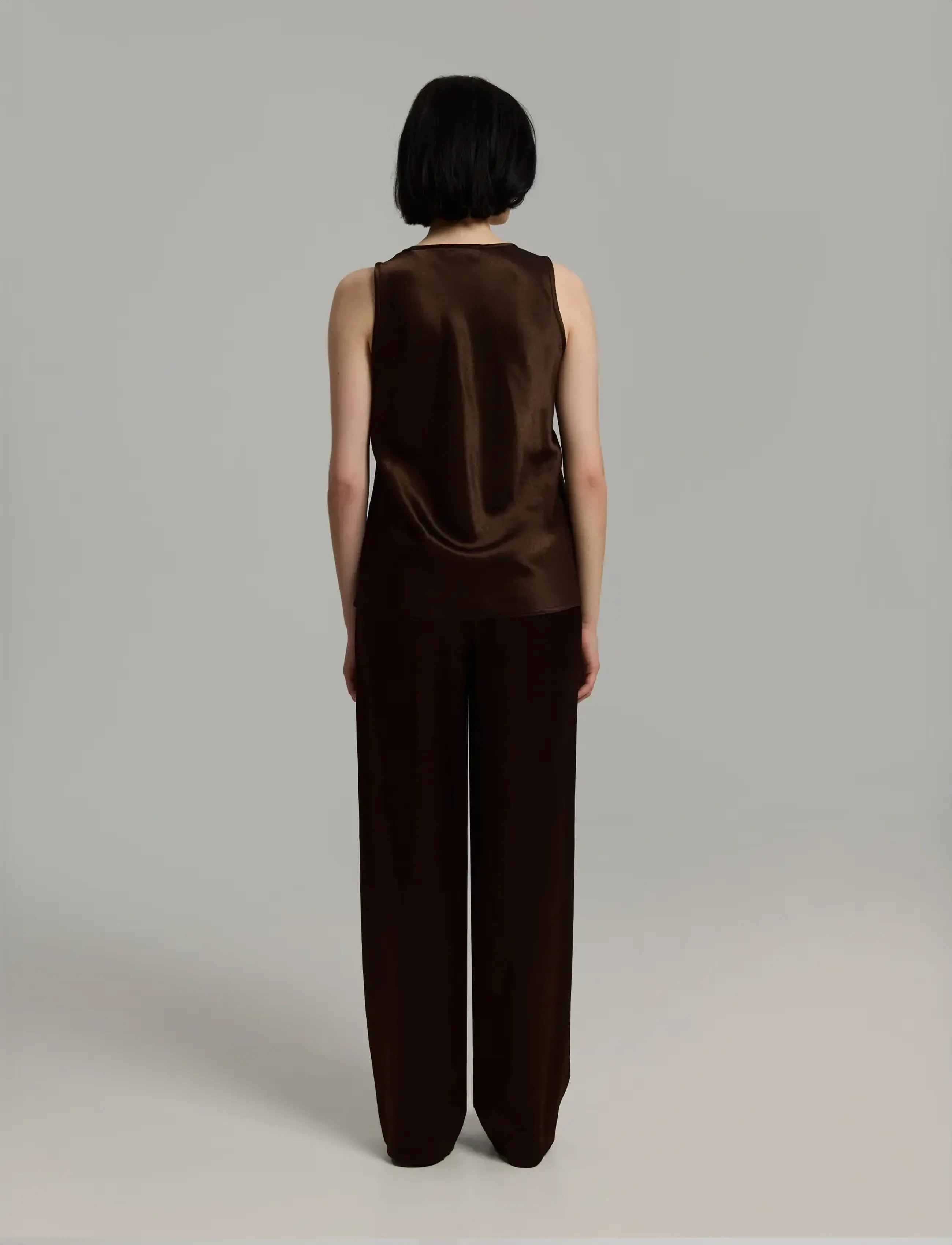 Andiata - Sinea - plačios kelnės - mocha - 4