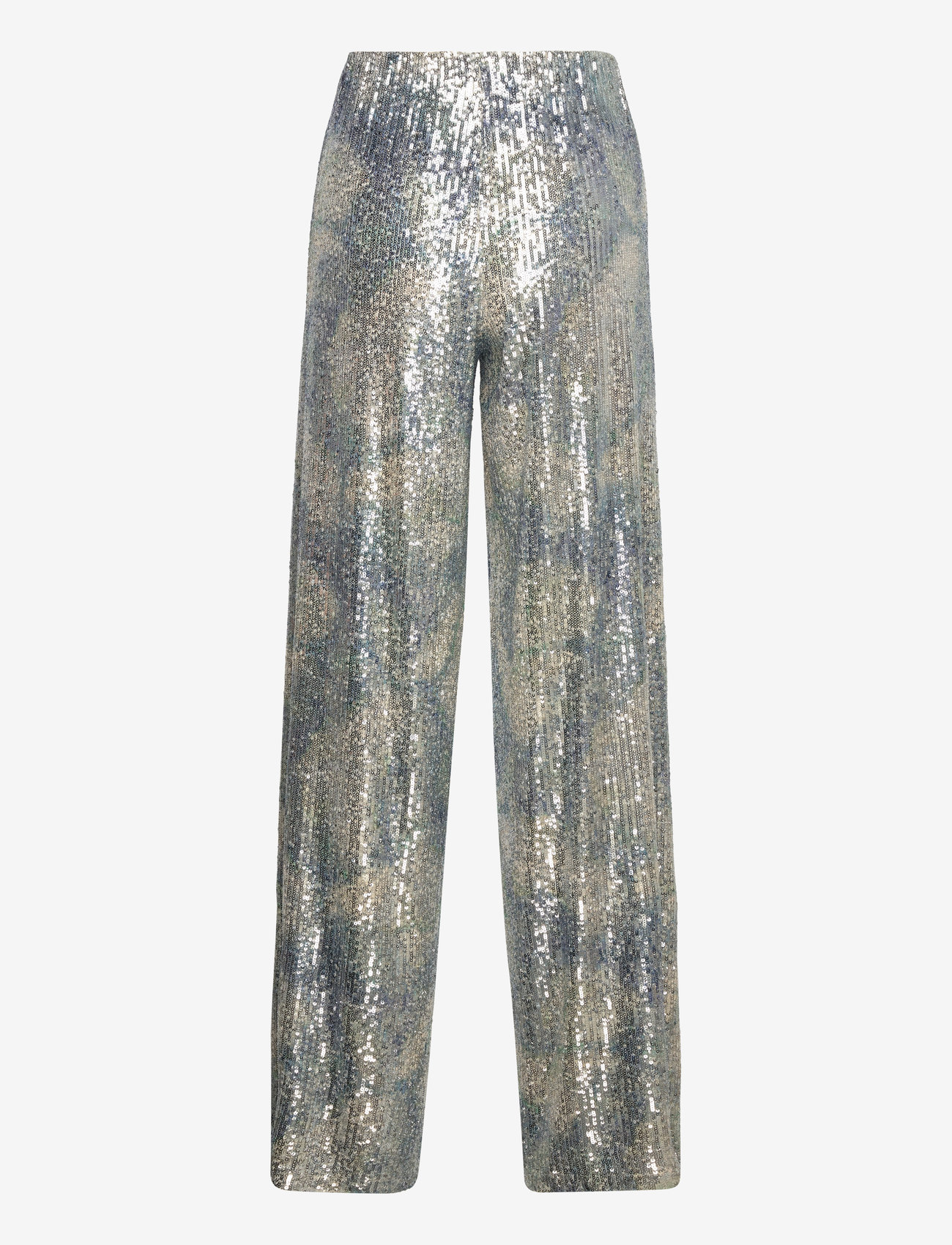 Andiata - Rochelle 3 trousers - sirge säärega püksid - sky blue sequins - 2