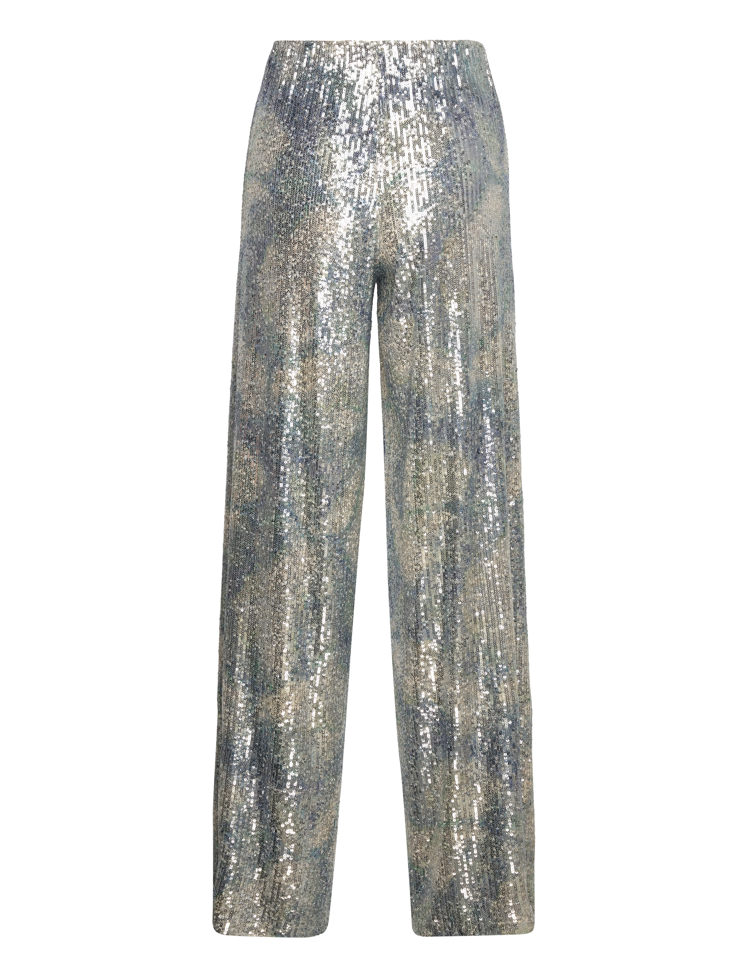 Andiata - Rochelle 3 trousers - straight leg hosen - sky blue sequins - 2