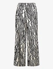 Andiata - Rochelle Print Trousers - festtøj til outletpriser - beige stripes - 1