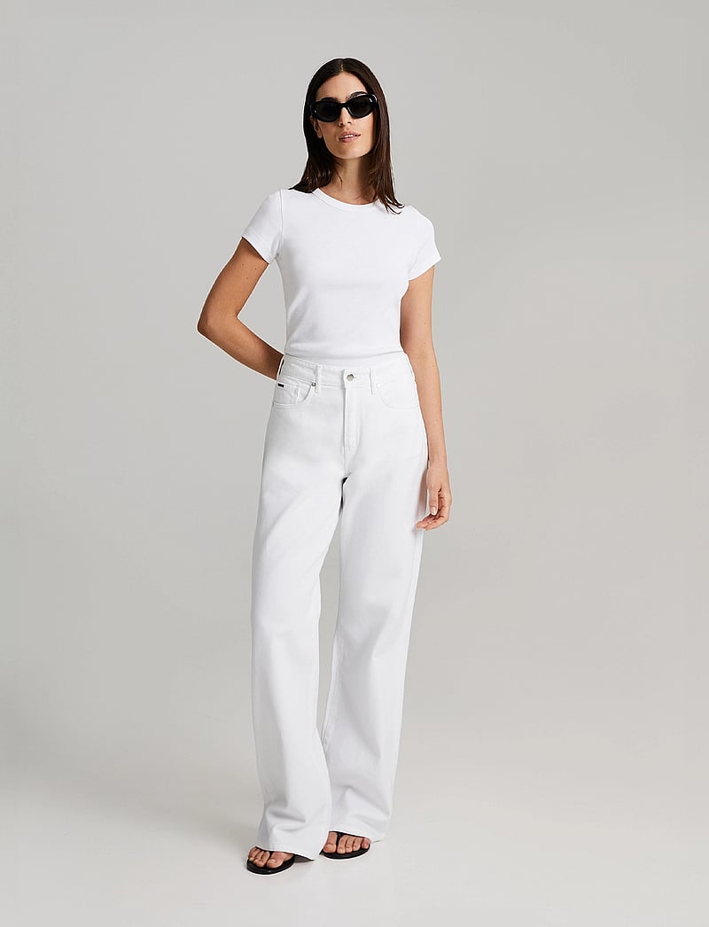 Andiata - Northie - brede jeans - chalk white - 0