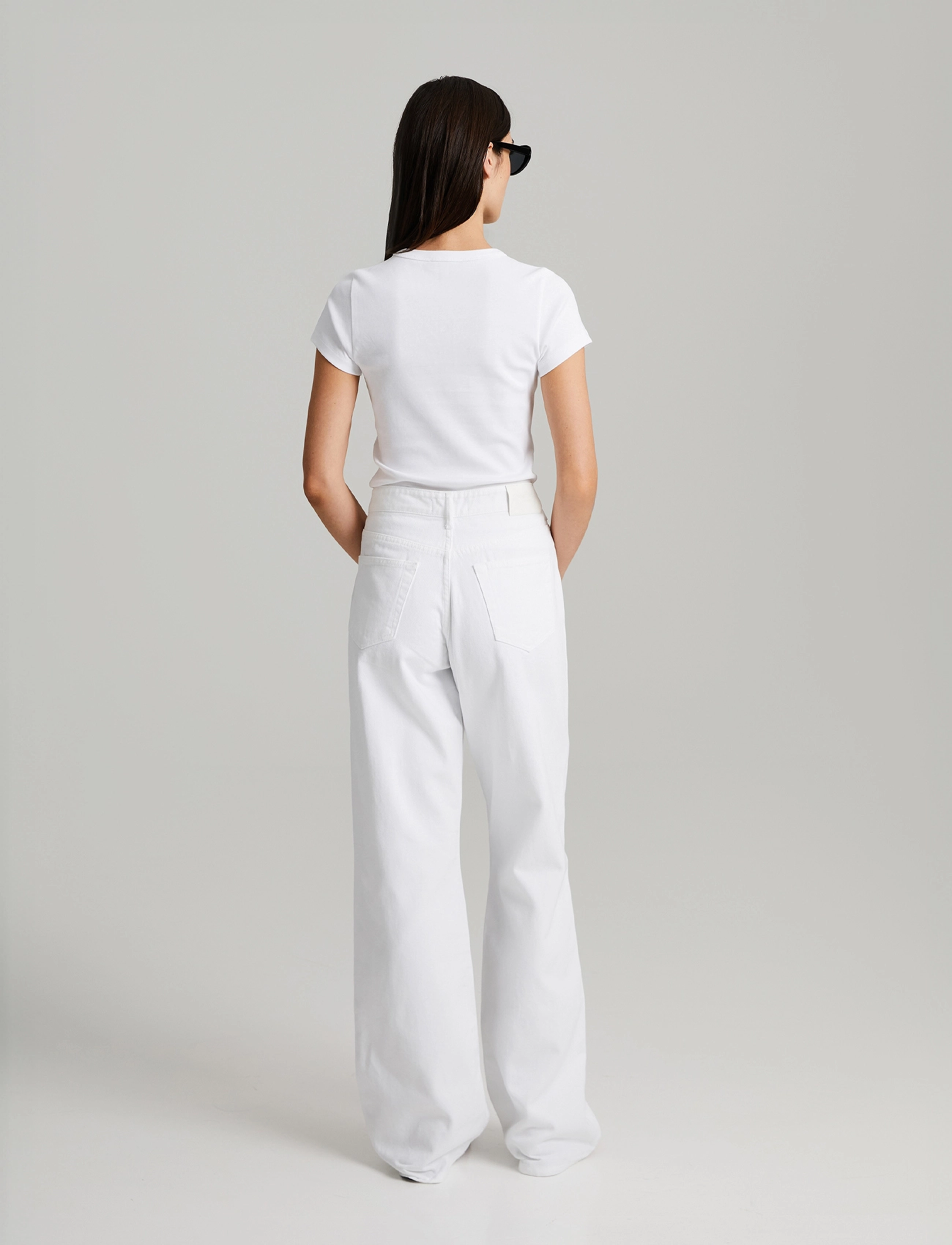 Andiata - Northie - wide leg jeans - chalk white - 3