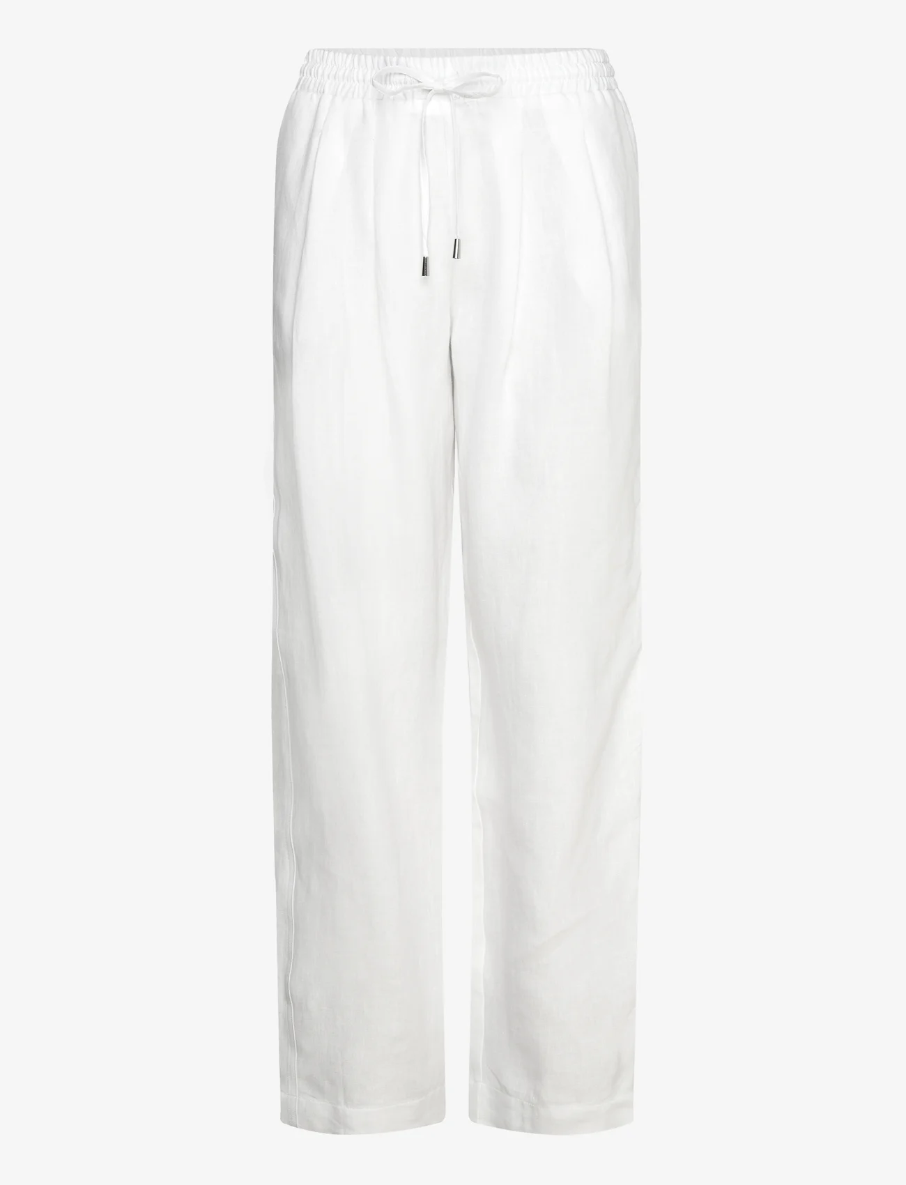 Andiata - Clady trousers - suorat housut - brilliant white - 1