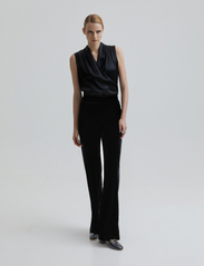 Andiata - Zelie trousers - plačios kelnės - black - 1