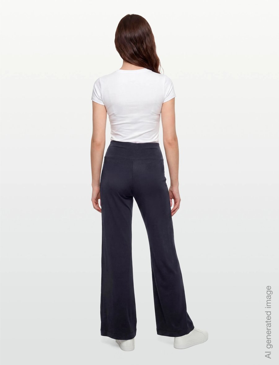 Andiata - Evelen T - flare bukser - royal navy - 4