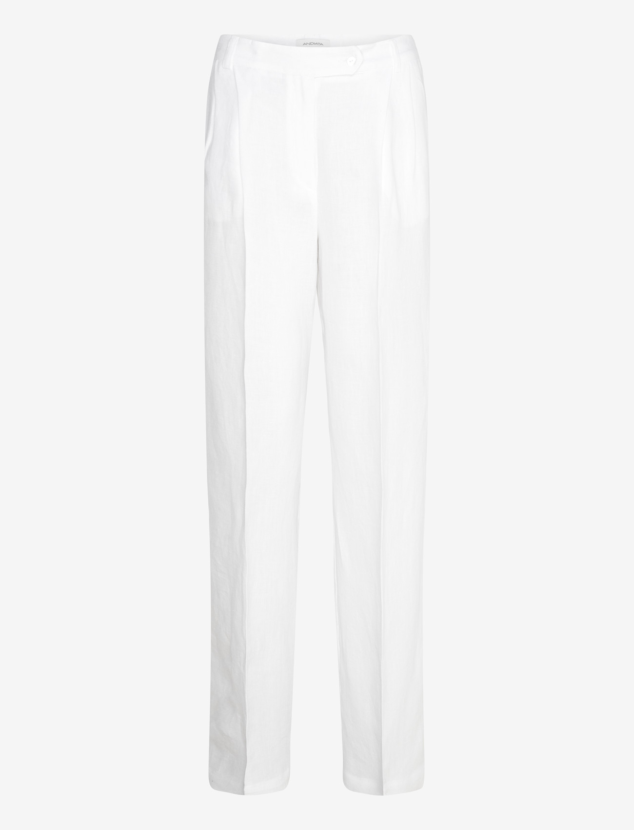 Andiata - Gytel - bukser med brede ben - brilliant white - 0