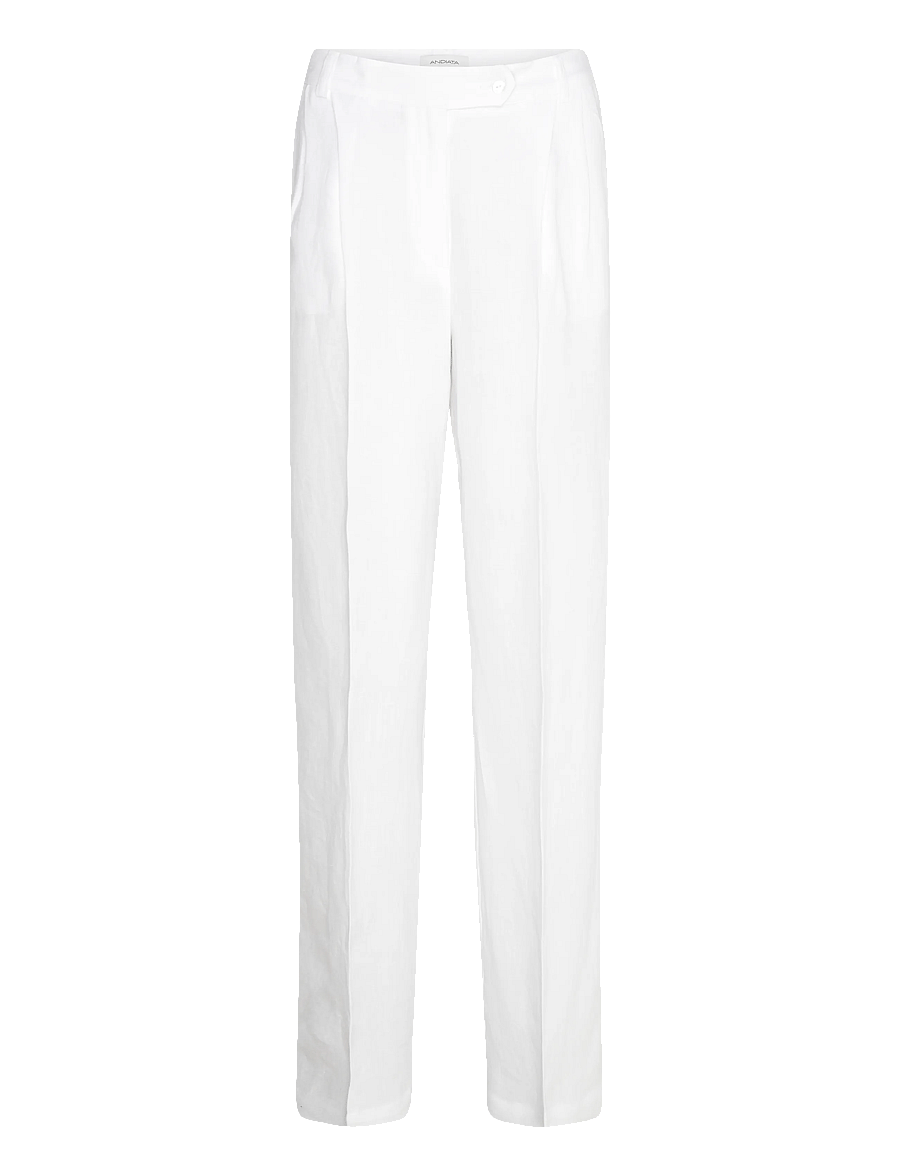 Andiata - Gytel - hosen mit weitem bein - brilliant white - 1