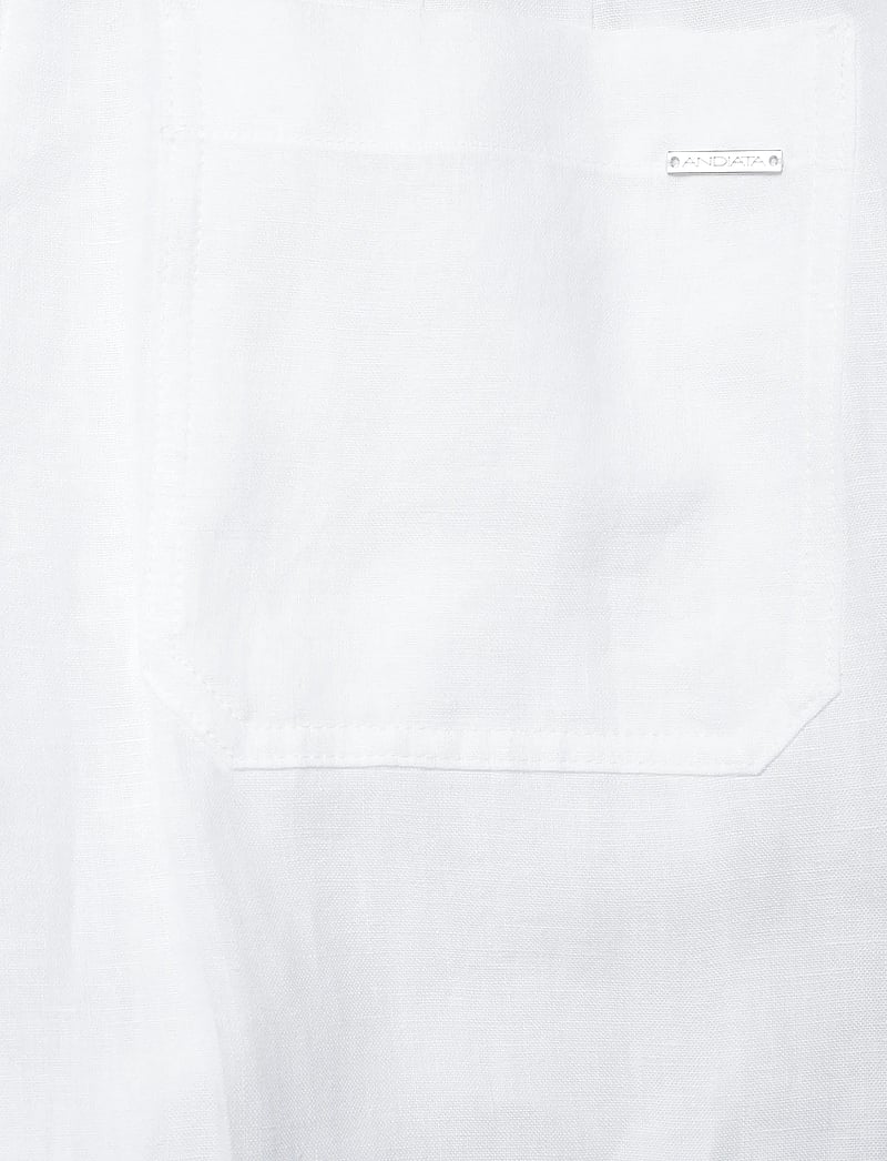 Andiata - Gytel - bukser med brede ben - brilliant white - 4