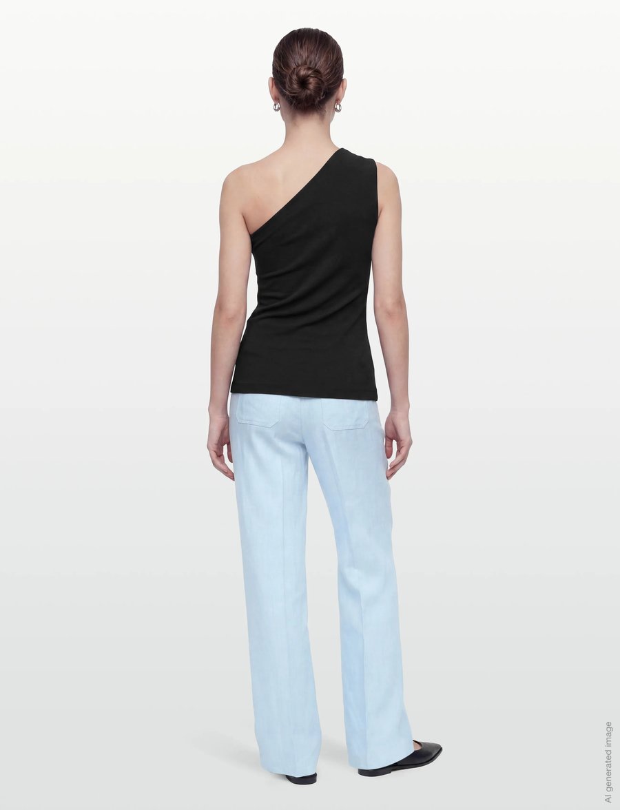 Andiata - Gytel - leinenhosen - sky blue - 4